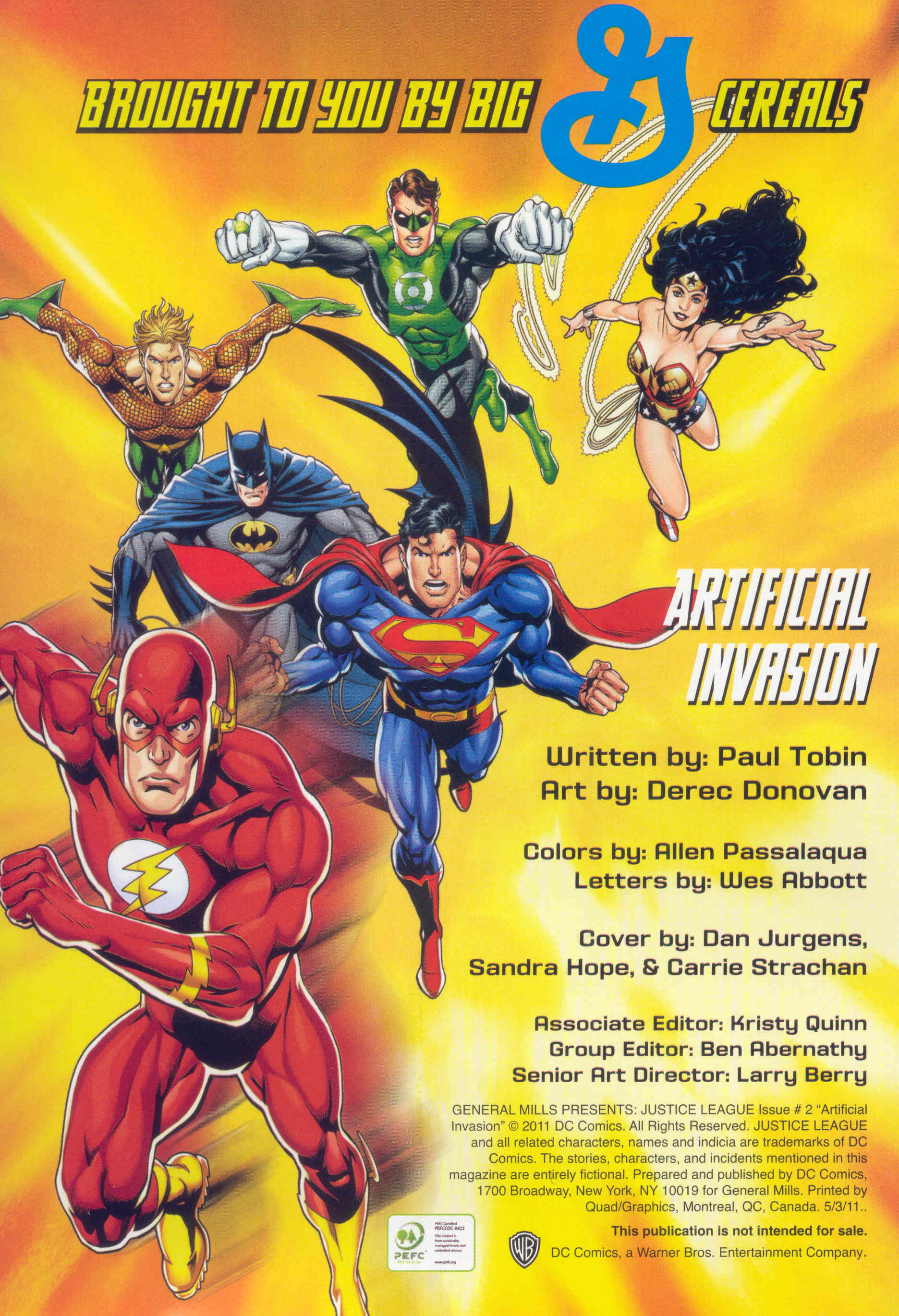 Read online General Mills Presents: Justice League (2011) comic -  Issue #2 - 2