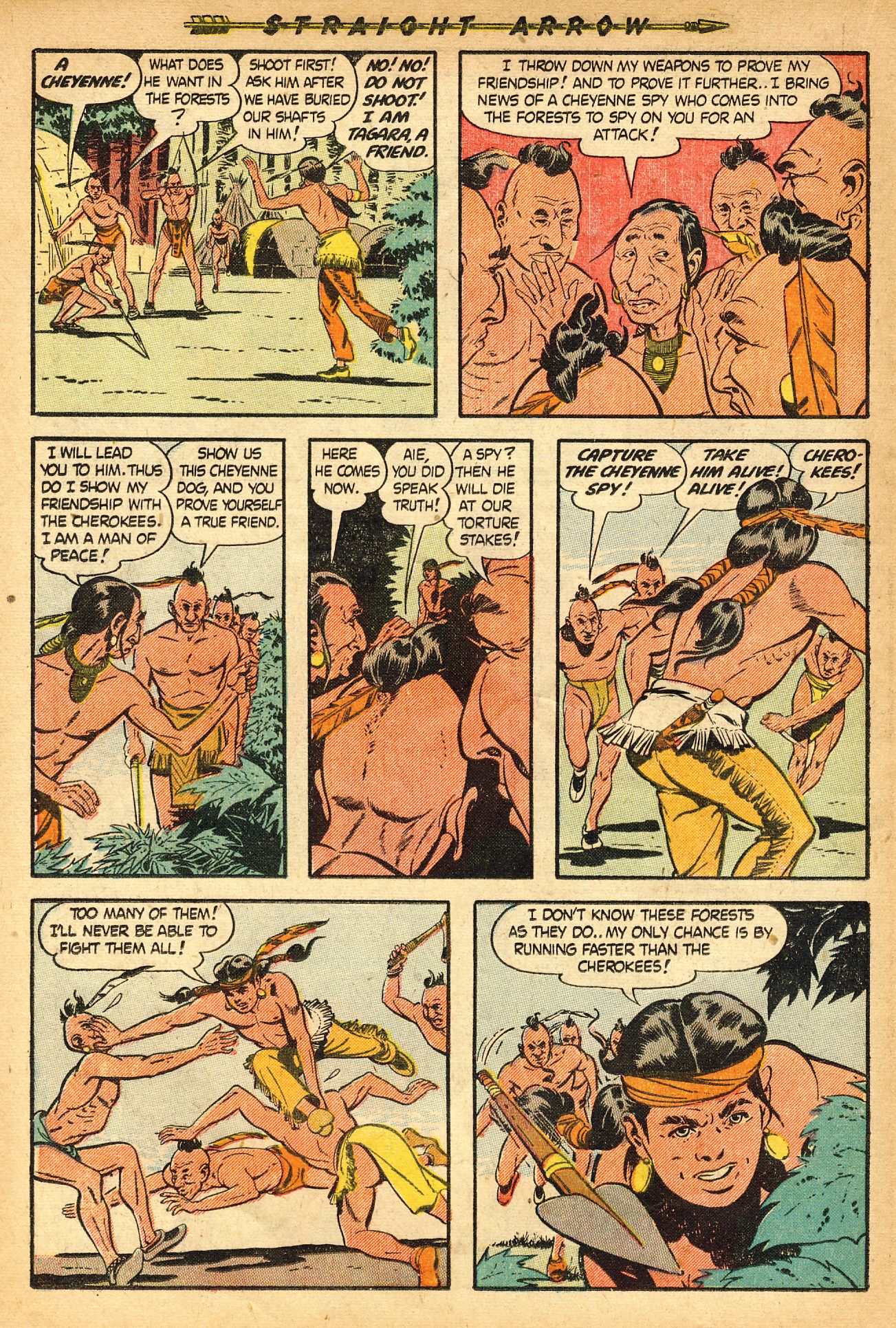 Read online Straight Arrow comic -  Issue #9 - 22