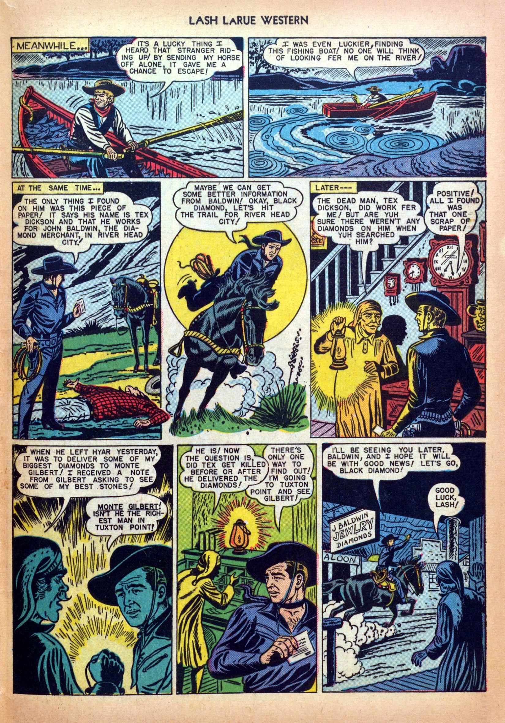 Read online Lash Larue Western (1949) comic -  Issue #5 - 29