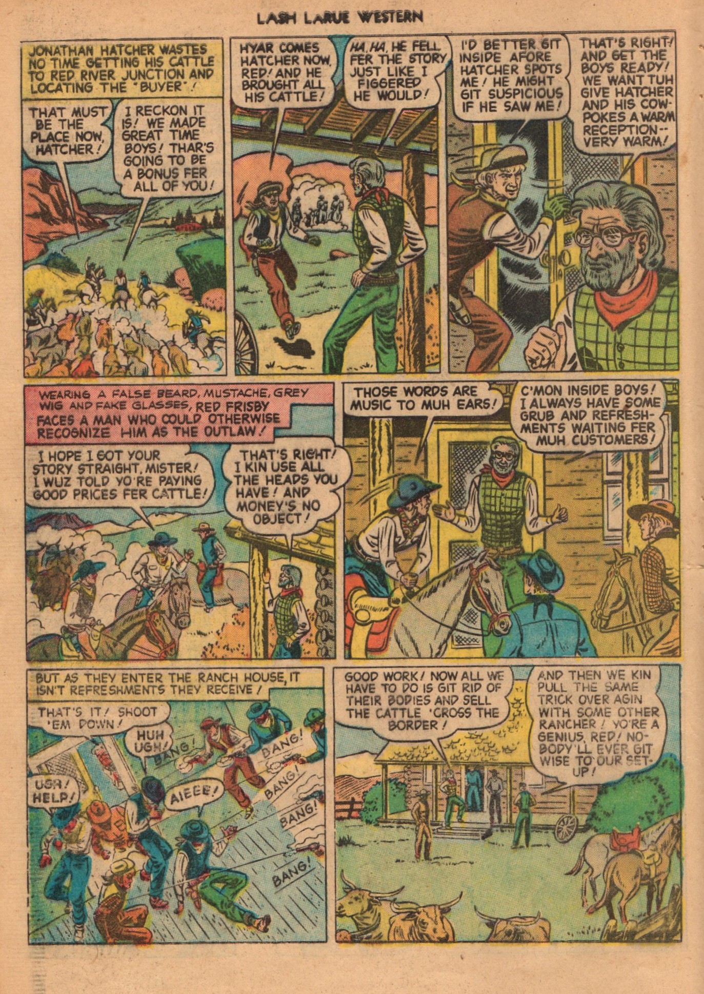 Read online Lash Larue Western (1949) comic -  Issue #1 - 16