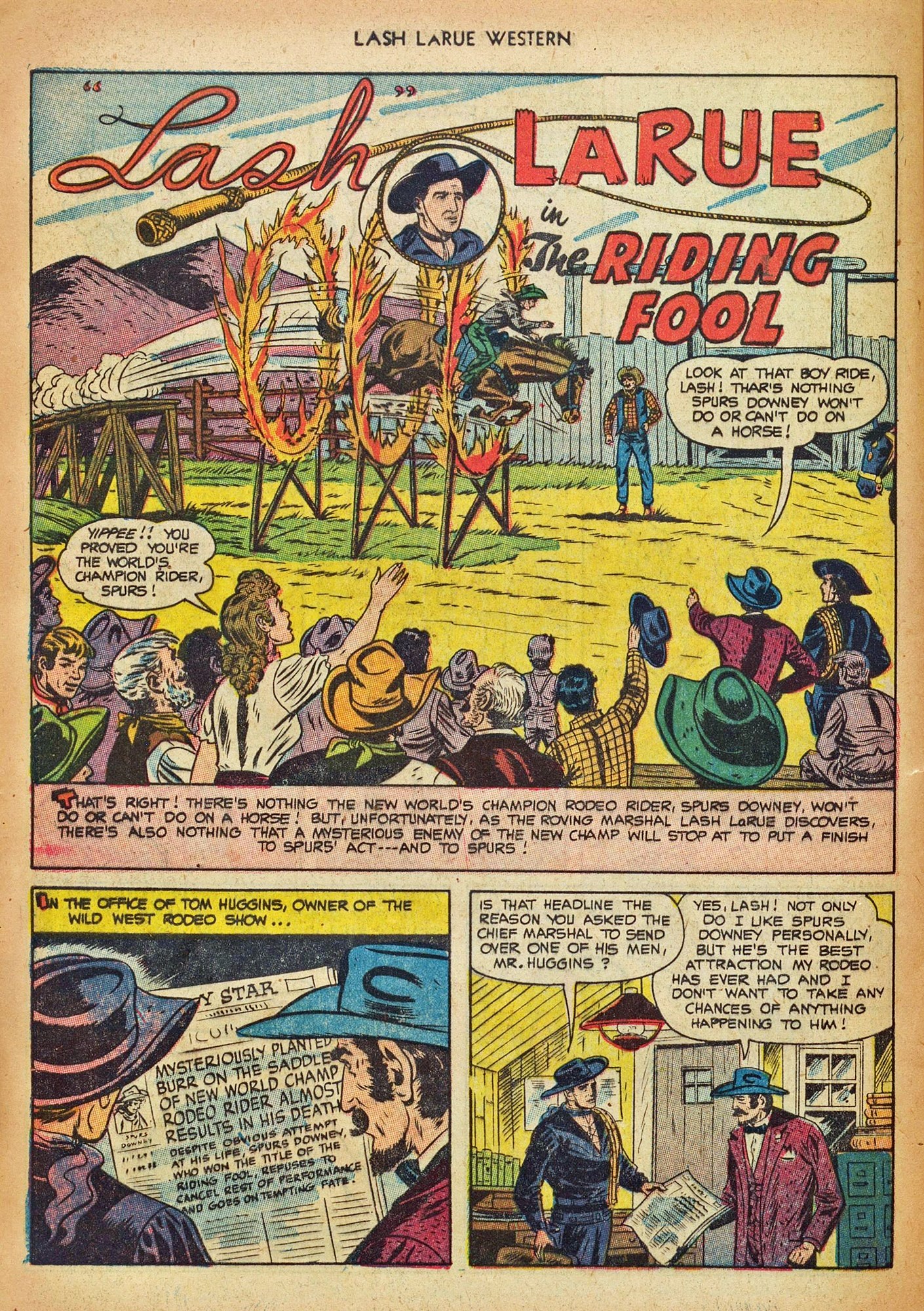 Read online Lash Larue Western (1949) comic -  Issue #44 - 28