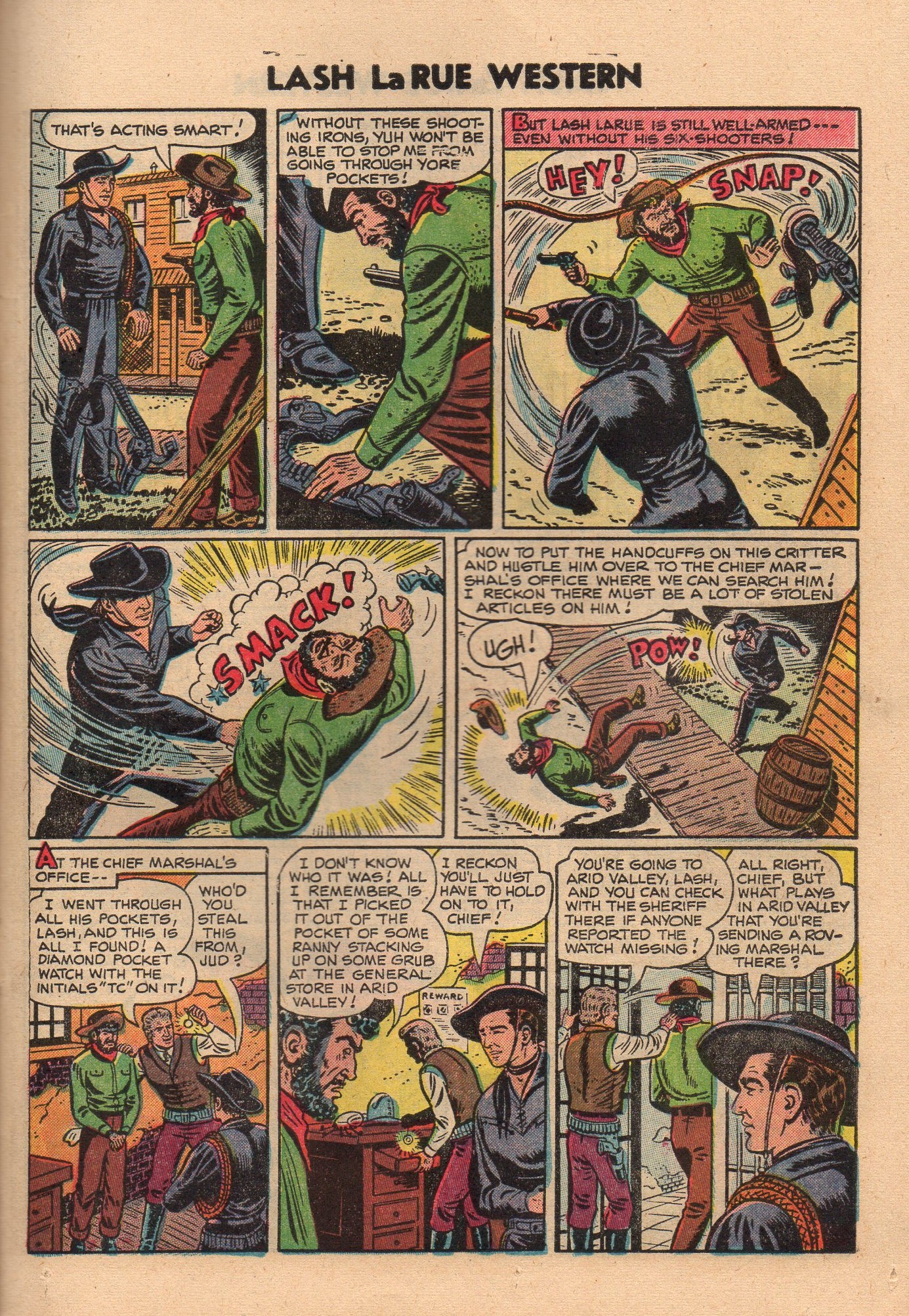 Read online Lash Larue Western (1949) comic -  Issue #50 - 23