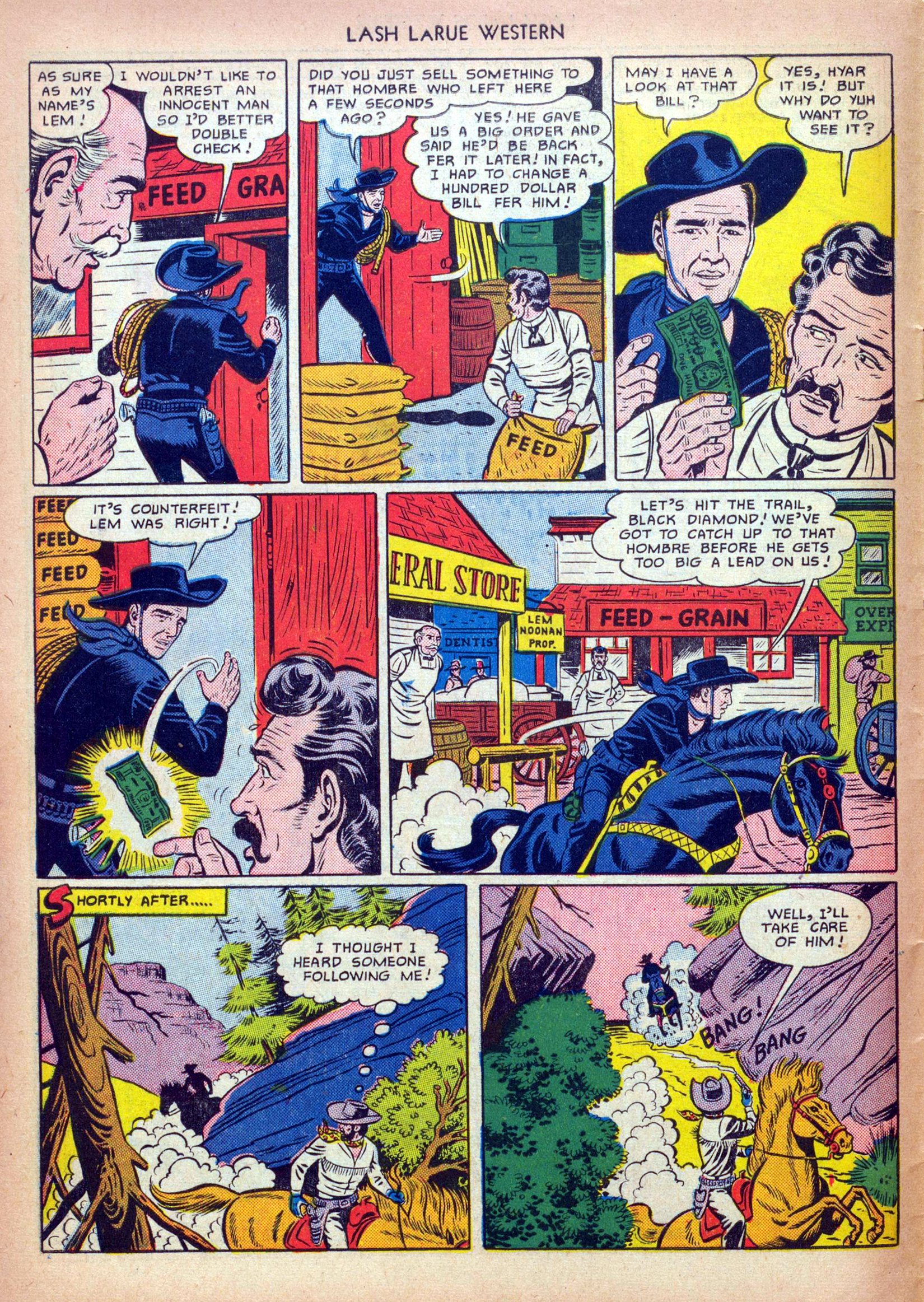 Read online Lash Larue Western (1949) comic -  Issue #13 - 6