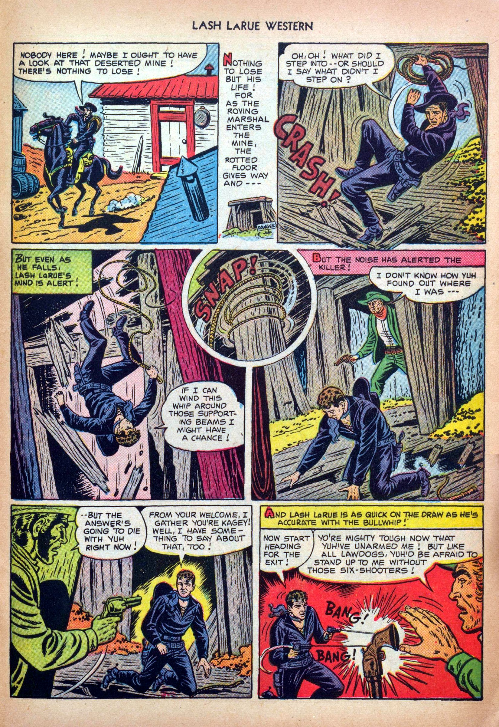 Read online Lash Larue Western (1949) comic -  Issue #32 - 33