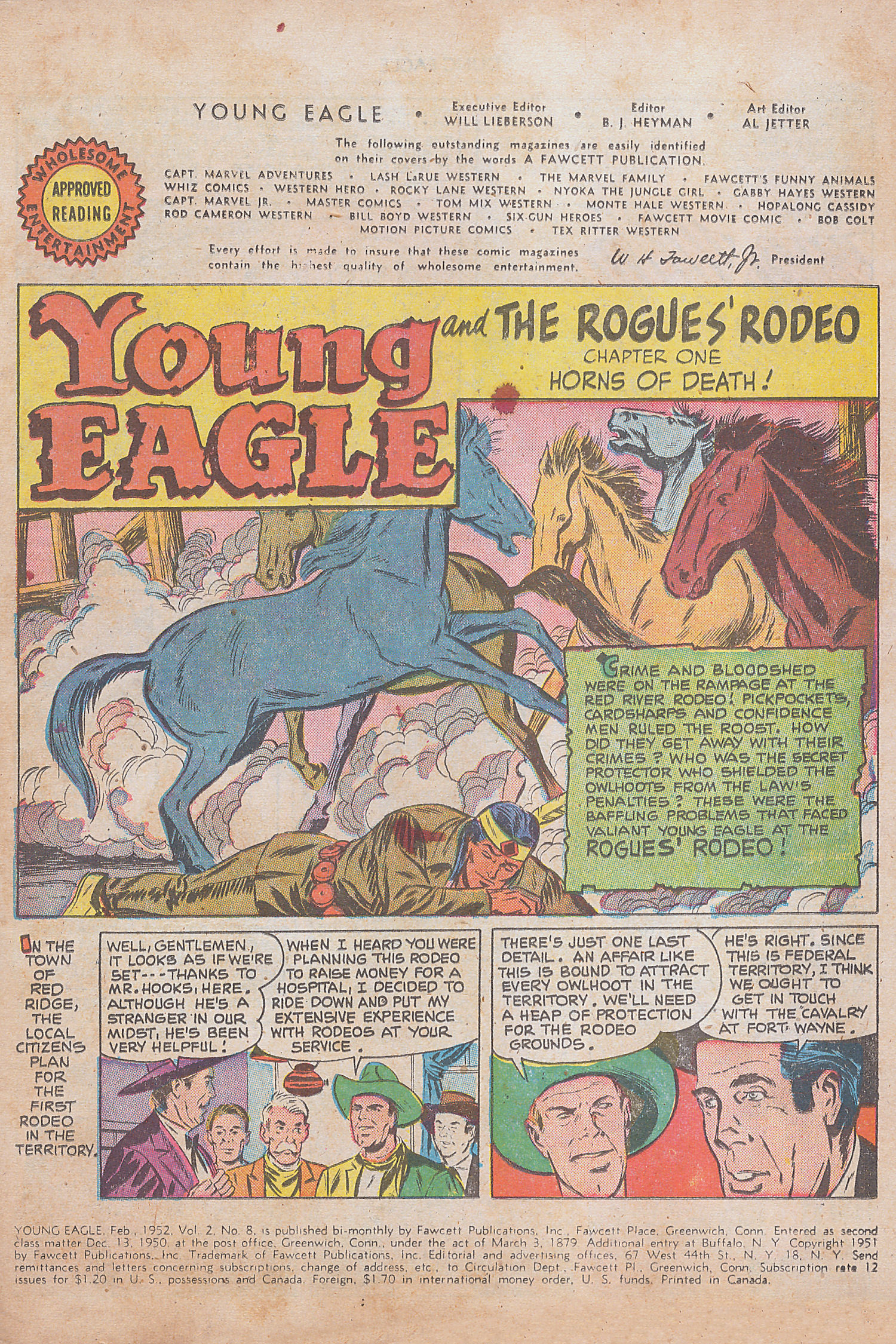 Read online Young Eagle comic -  Issue #8 - 3