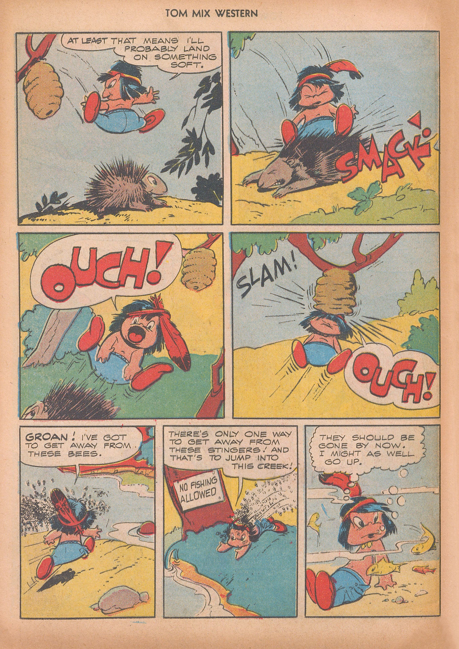 Read online Tom Mix Western (1948) comic -  Issue #9 - 36