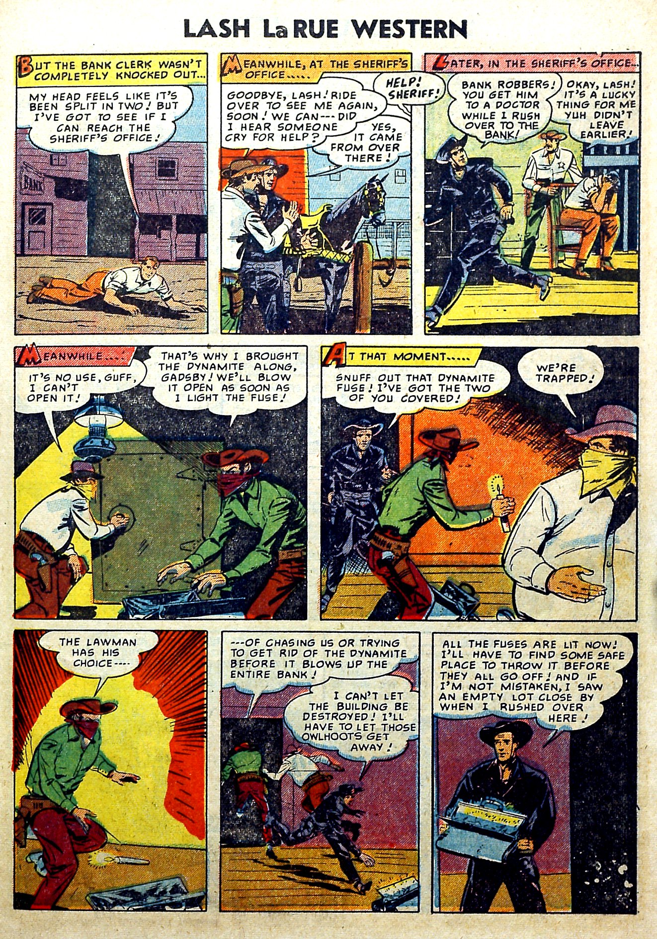 Read online Lash Larue Western (1949) comic -  Issue #51 - 27