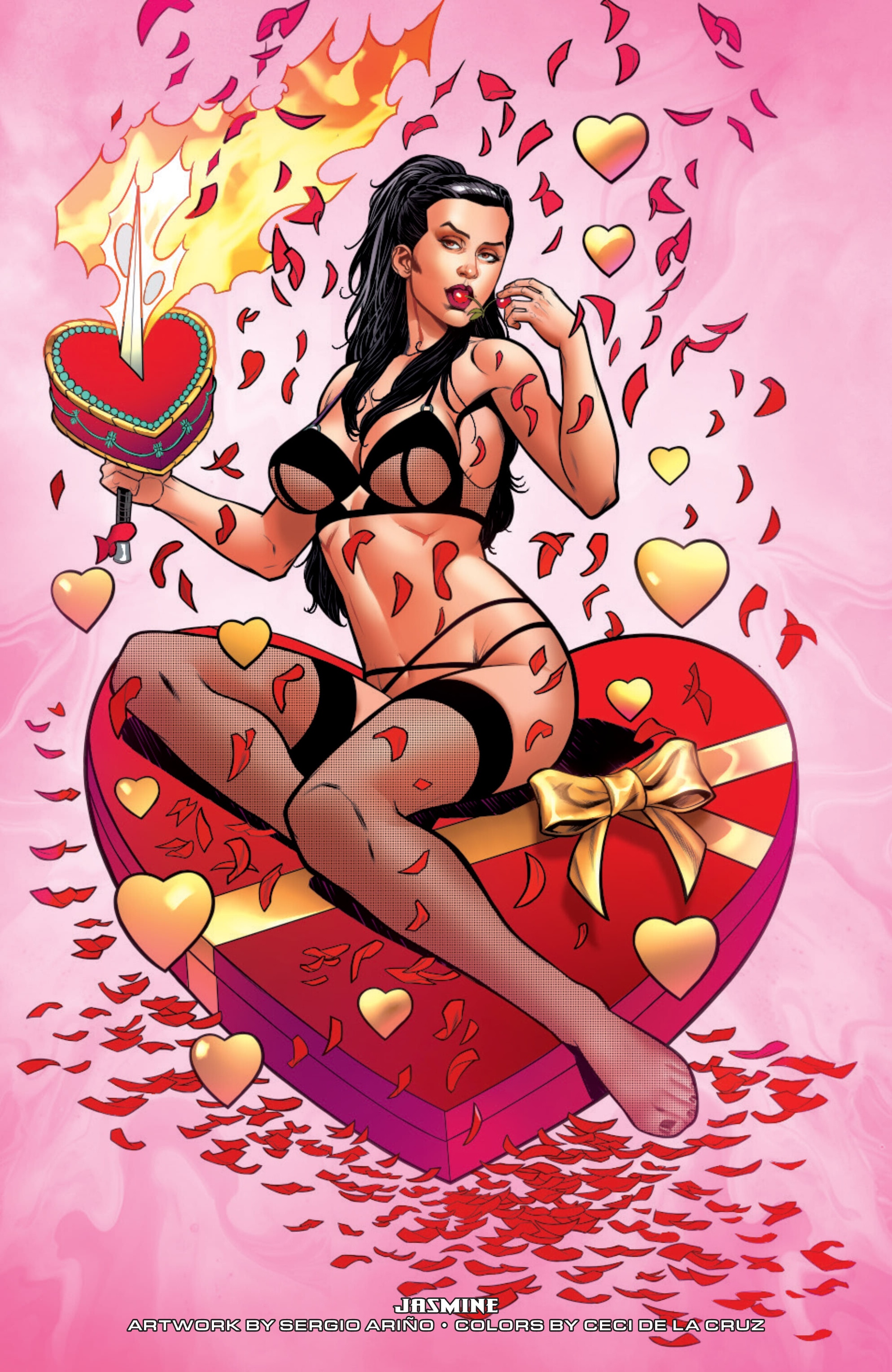 Read online Grimm Fairy Tales 2024 Valentine's Day Lingerie Pinup Special comic -  Issue # Full - 32
