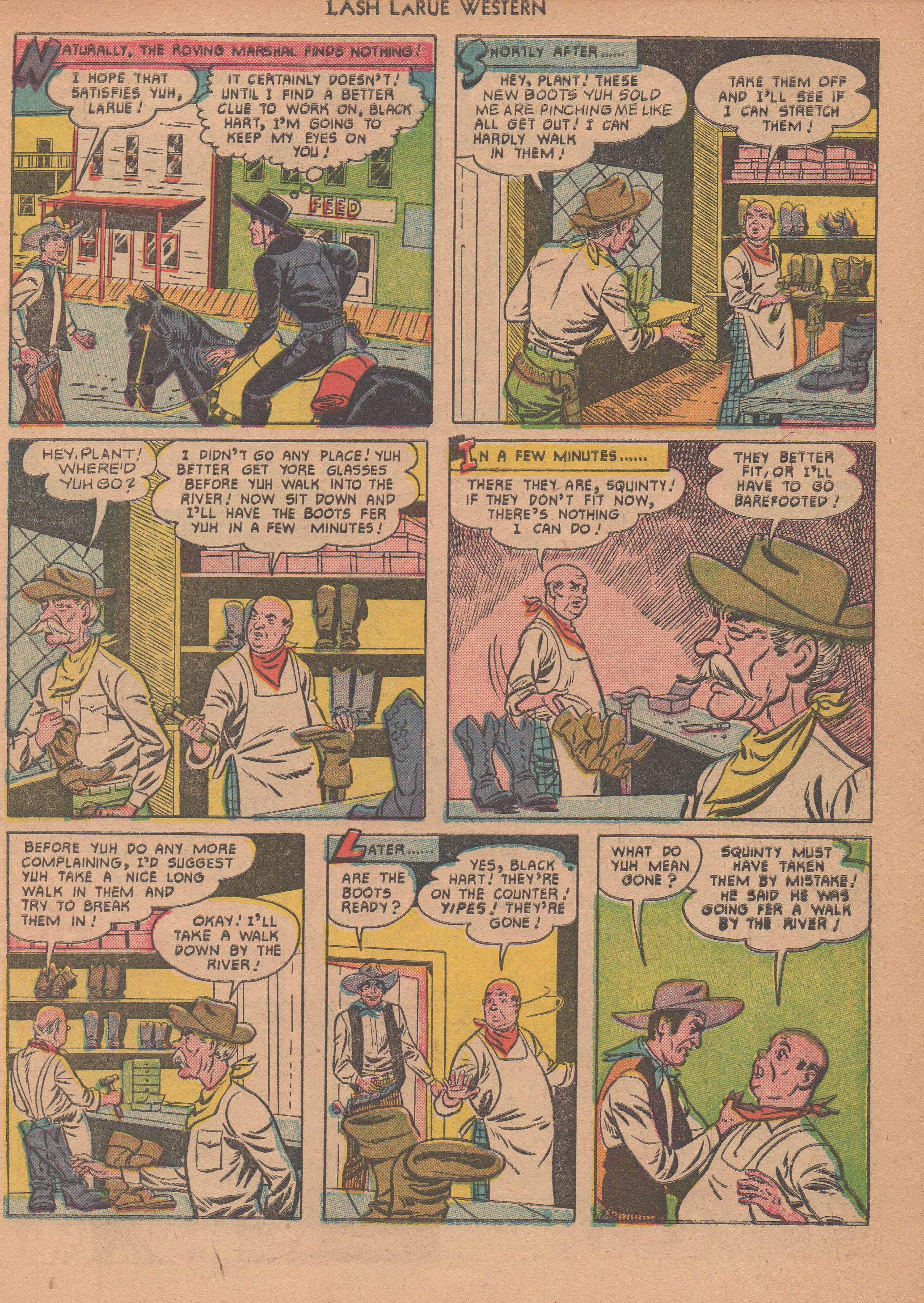Read online Lash Larue Western (1949) comic -  Issue #14 - 20