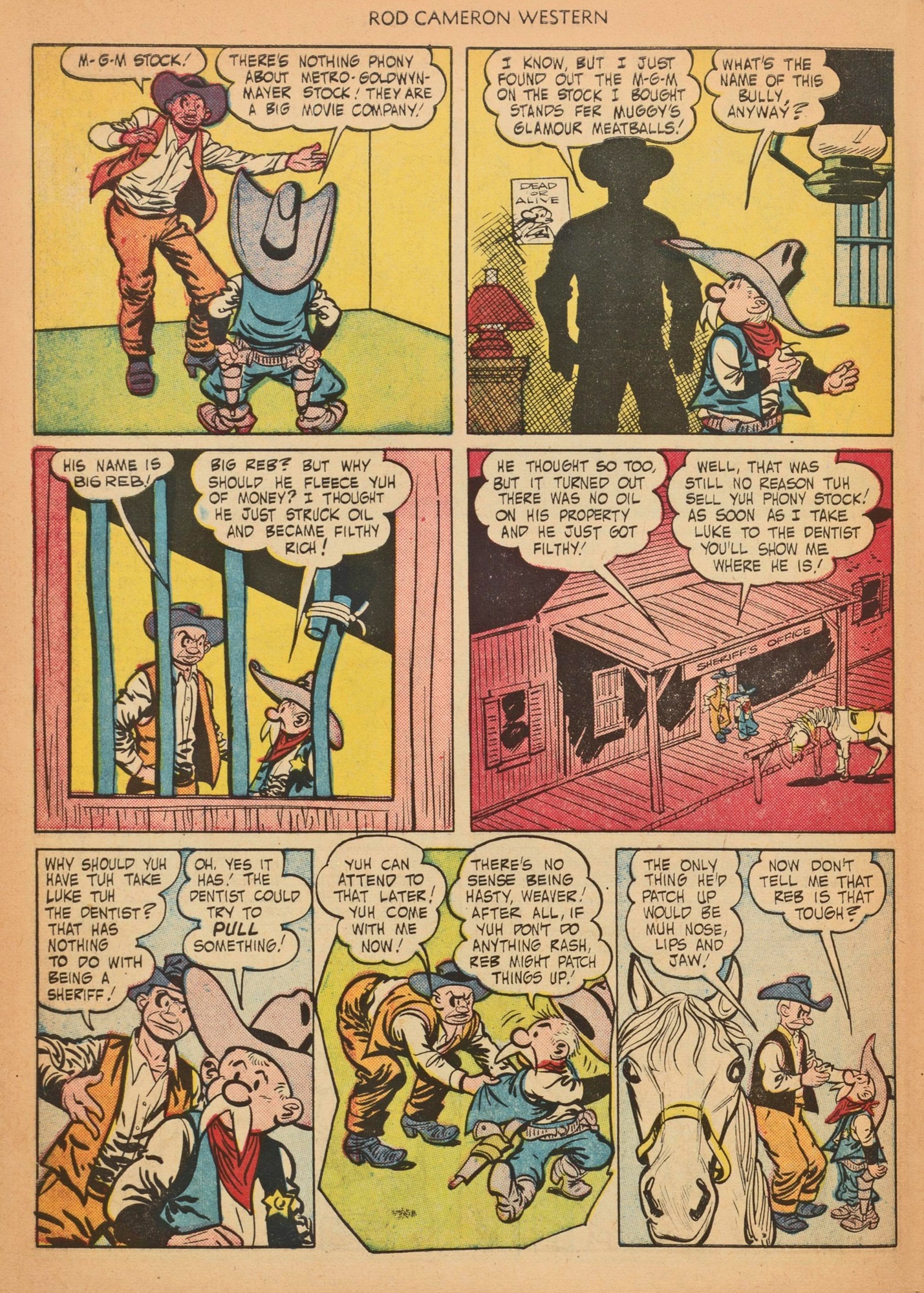 Read online Rod Cameron Western comic -  Issue #8 - 32