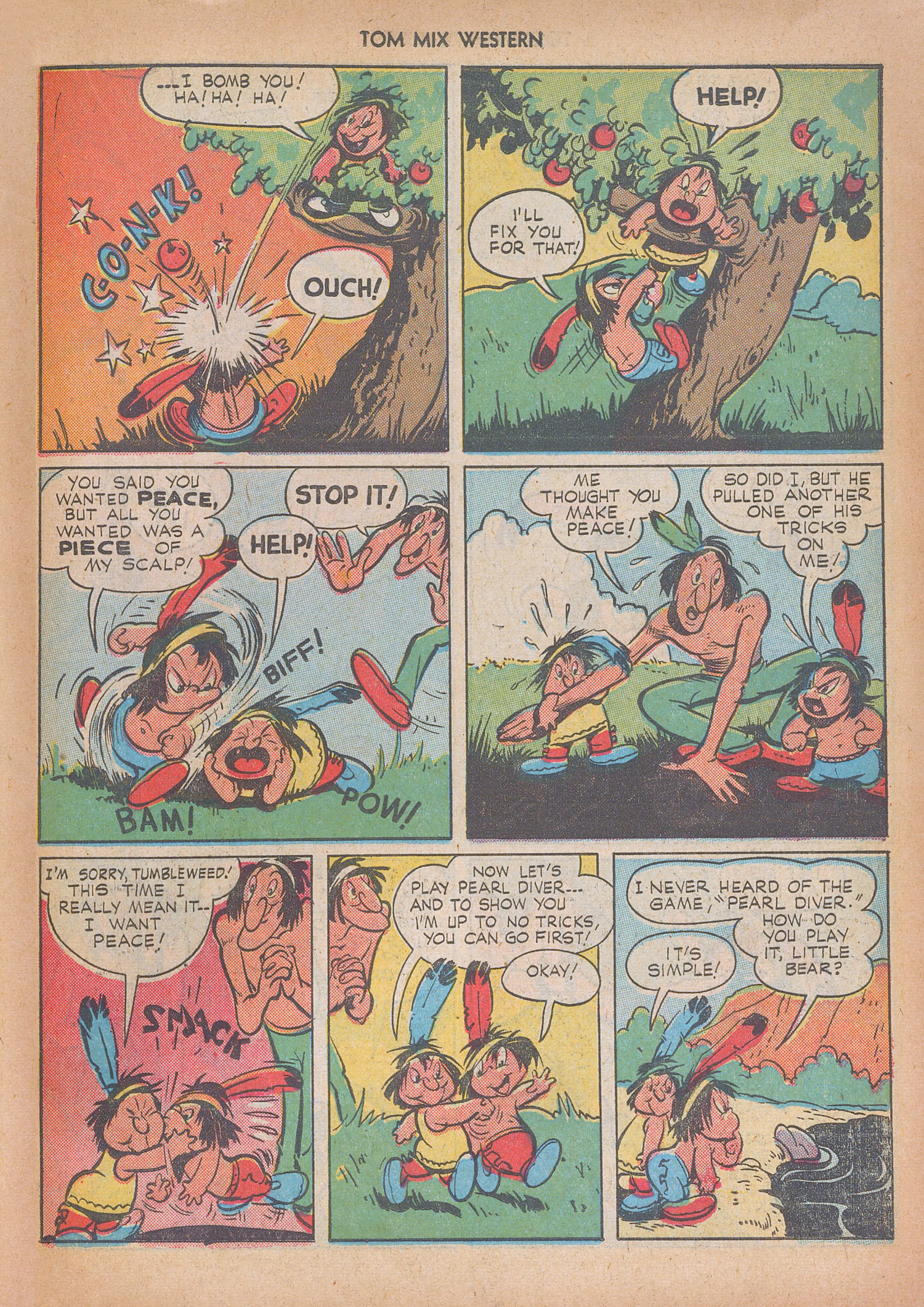Read online Tom Mix Western (1948) comic -  Issue #14 - 35