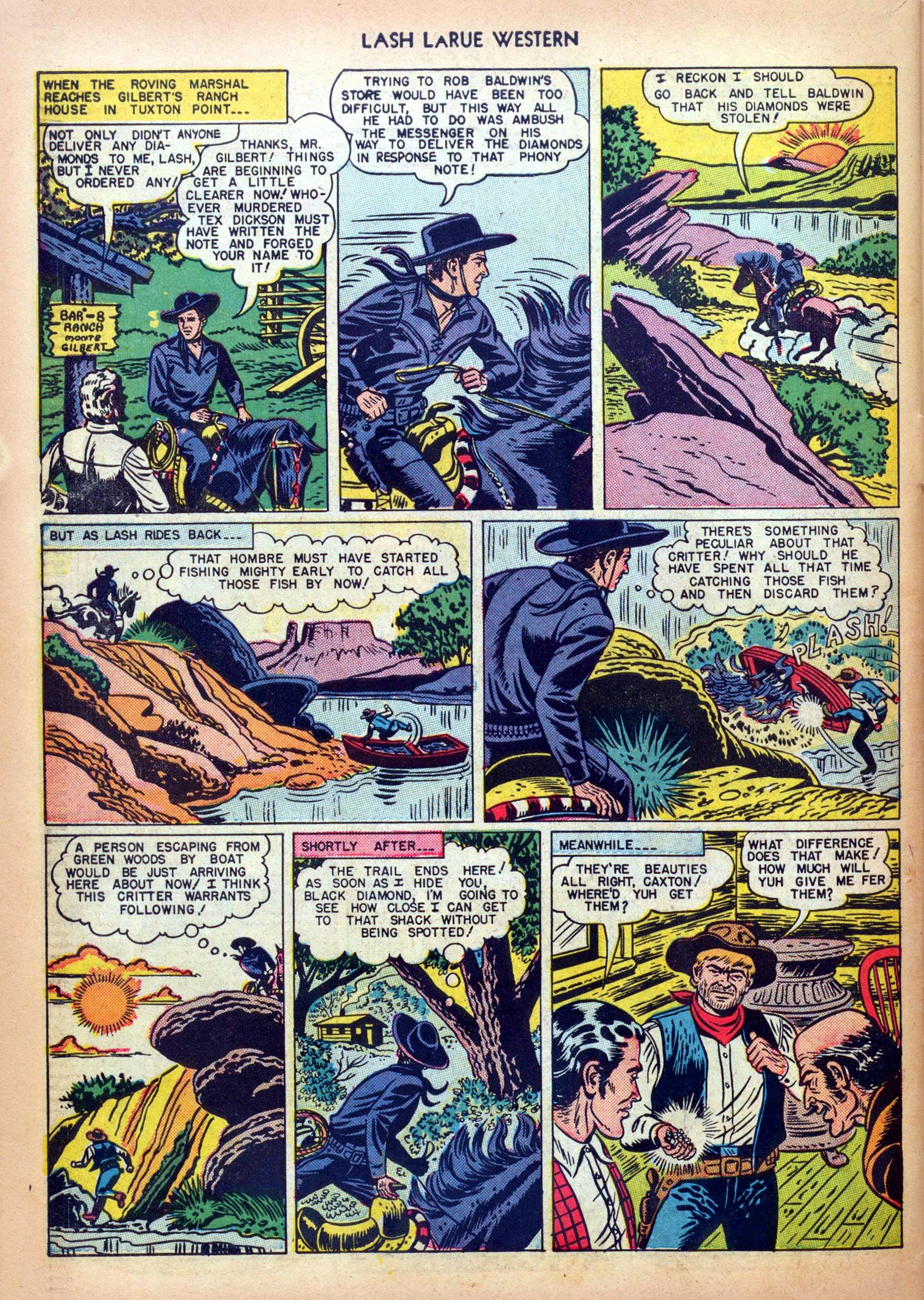 Read online Lash Larue Western (1949) comic -  Issue #5 - 30