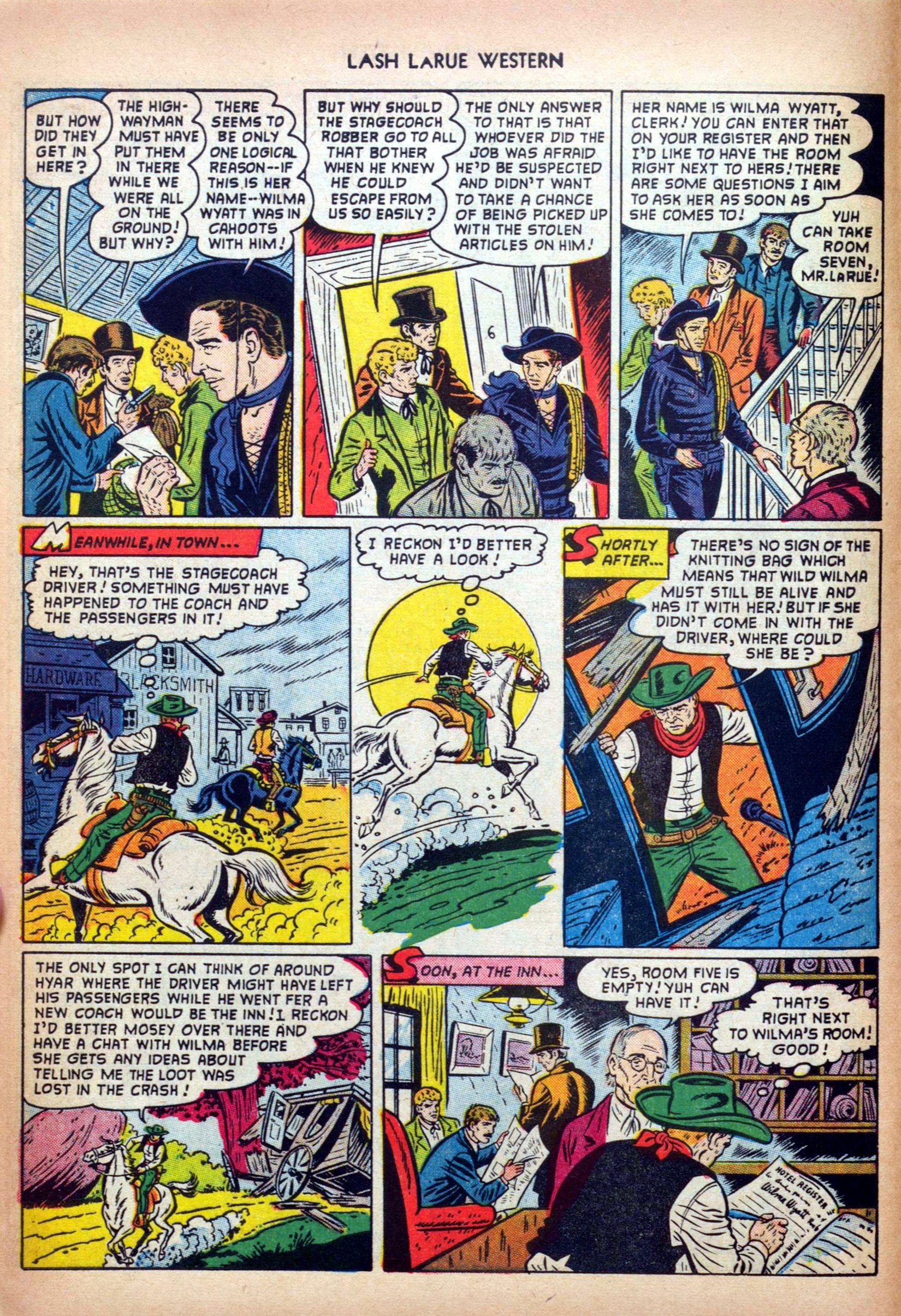 Read online Lash Larue Western (1949) comic -  Issue #32 - 8