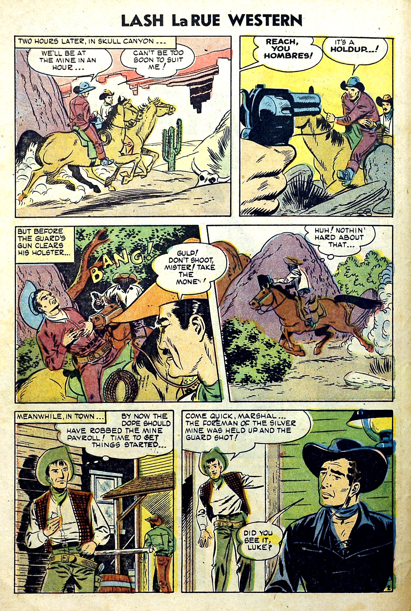 Read online Lash Larue Western (1949) comic -  Issue #51 - 4