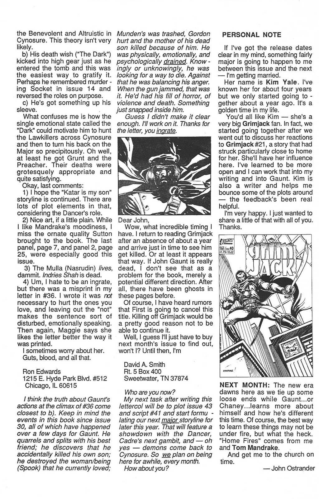 Read online Grimjack comic -  Issue #39 - 36