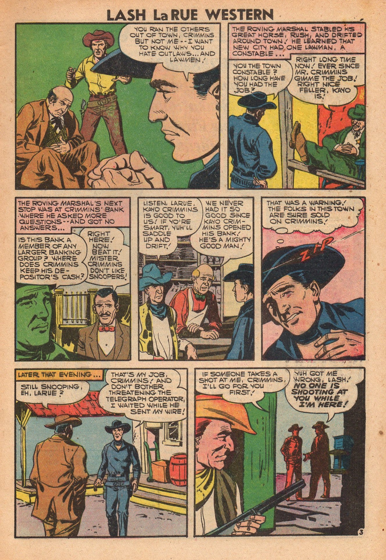Read online Lash Larue Western (1949) comic -  Issue #64 - 5