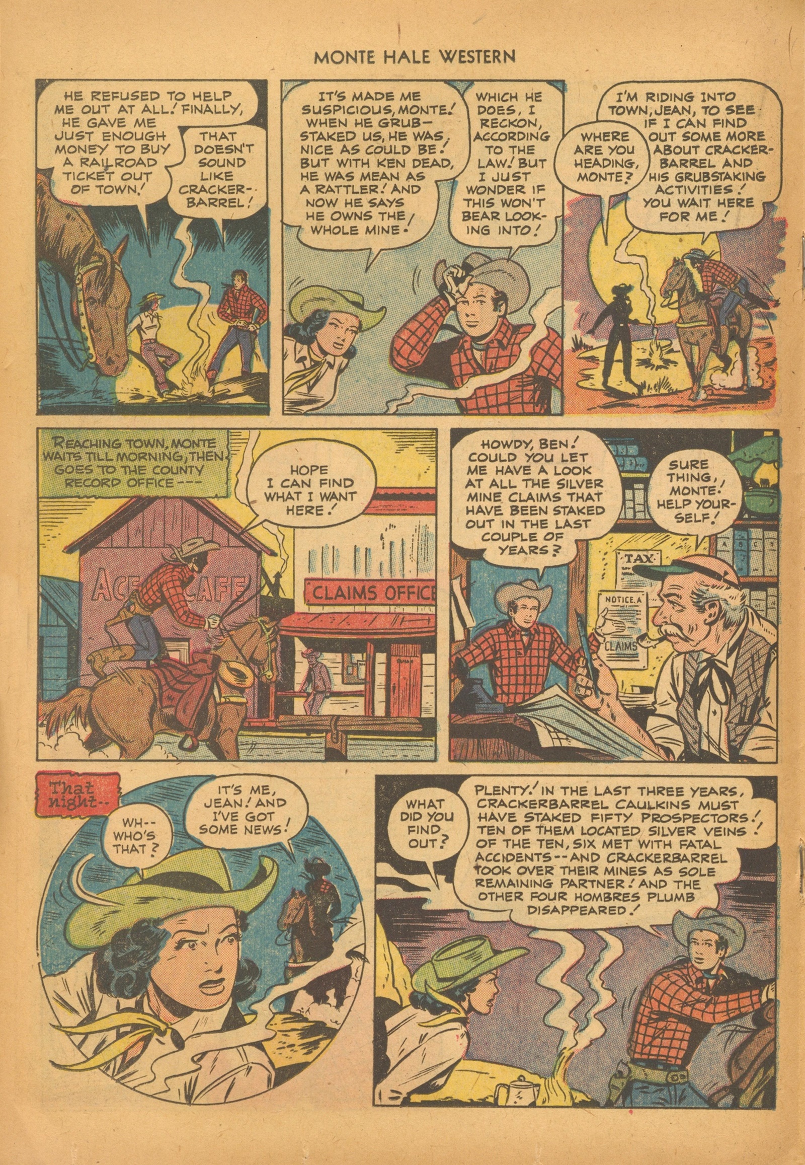 Read online Monte Hale Western comic -  Issue #72 - 18