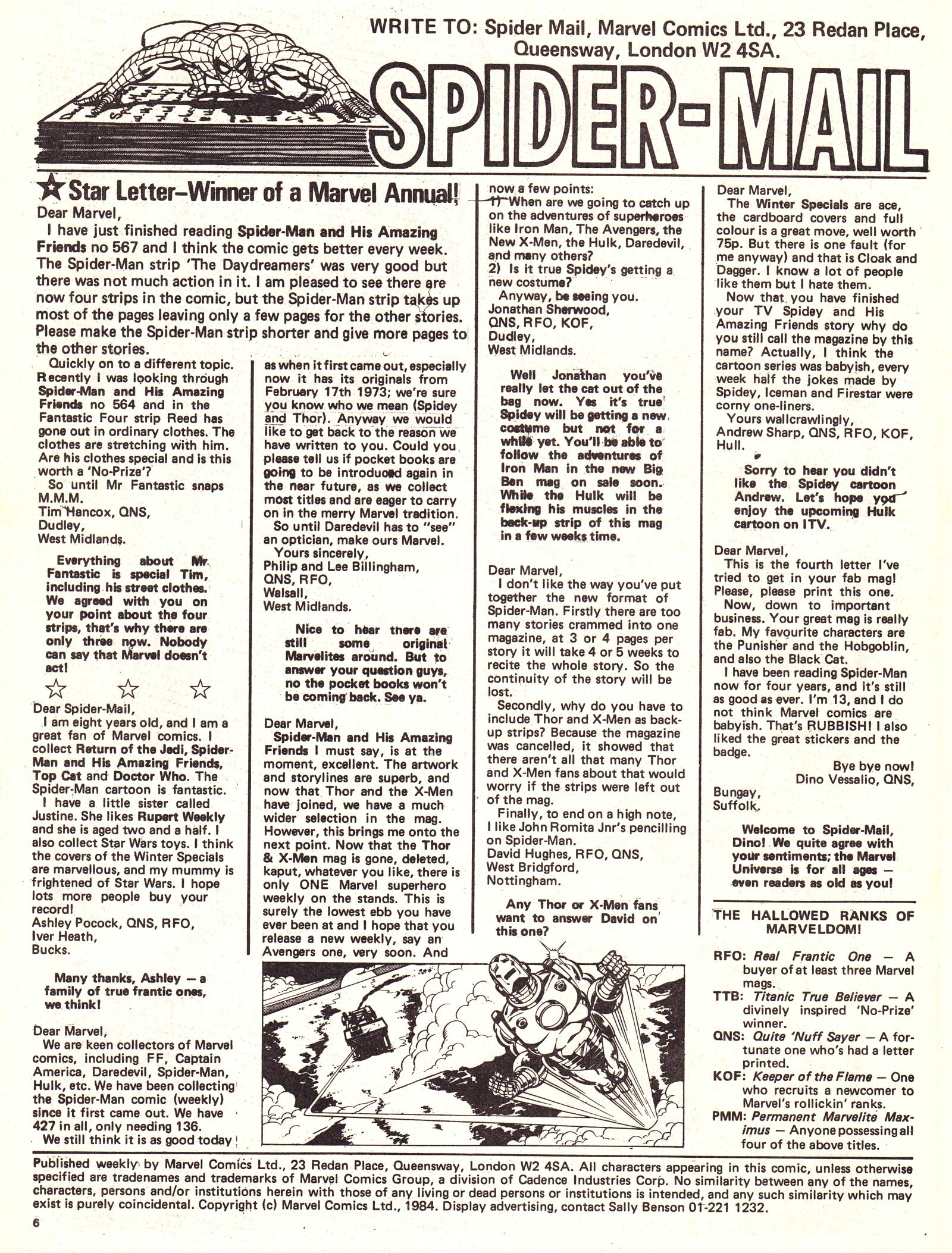 Read online Spider-Man and his Amazing Friends (1983) comic -  Issue #575 - 6
