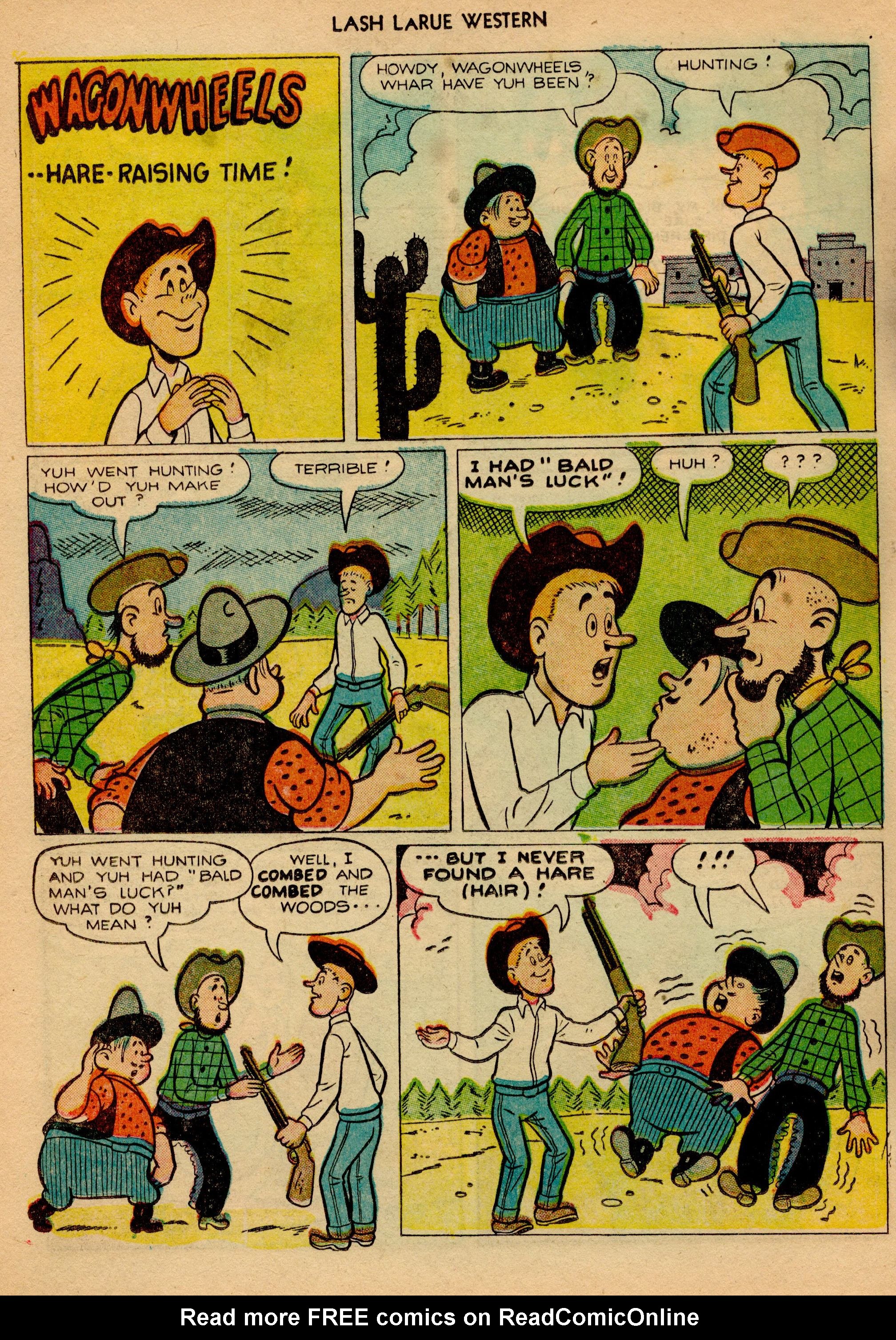 Read online Lash Larue Western (1949) comic -  Issue #23 - 21
