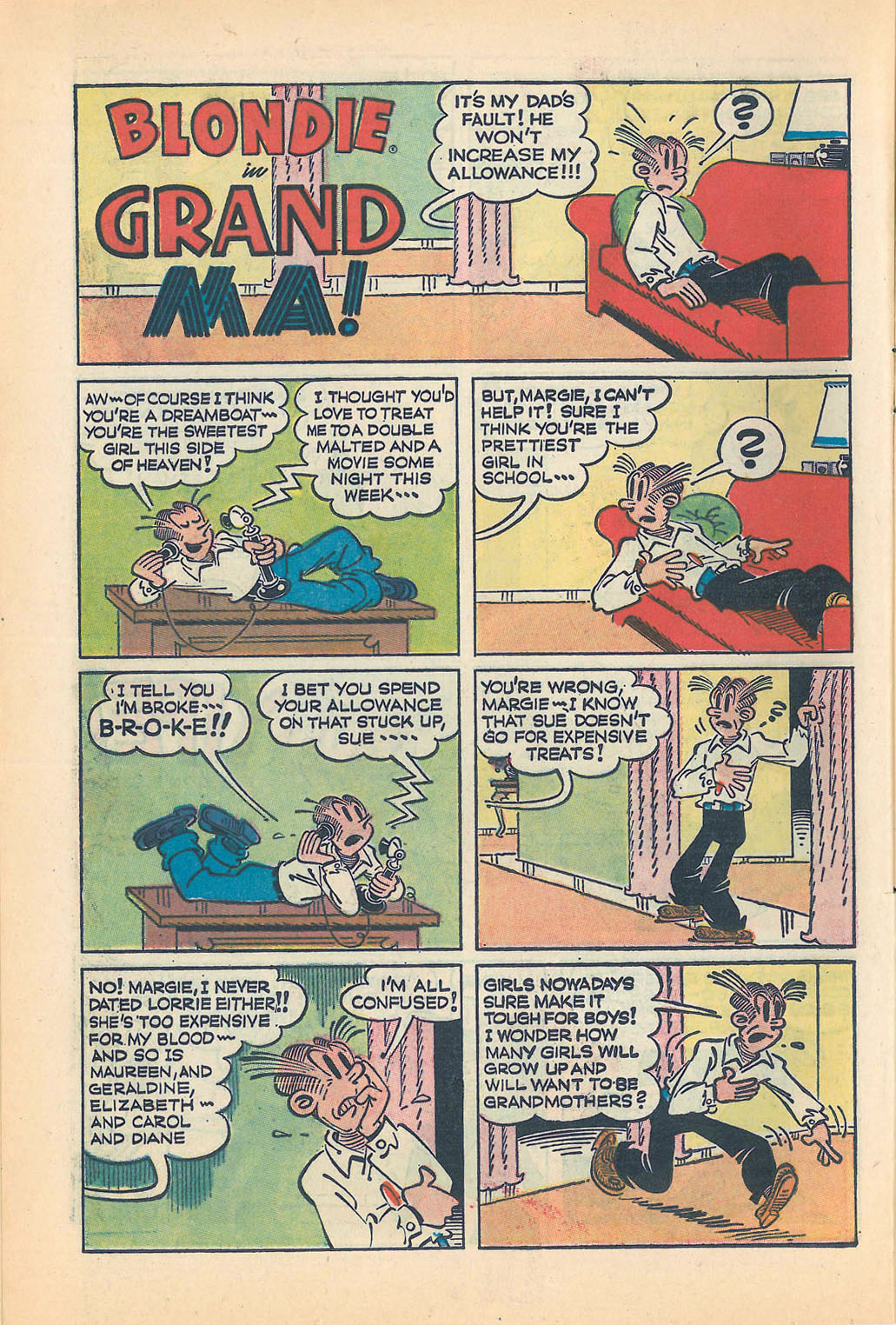 Read online Blondie Comics (1960) comic -  Issue #149 - 10