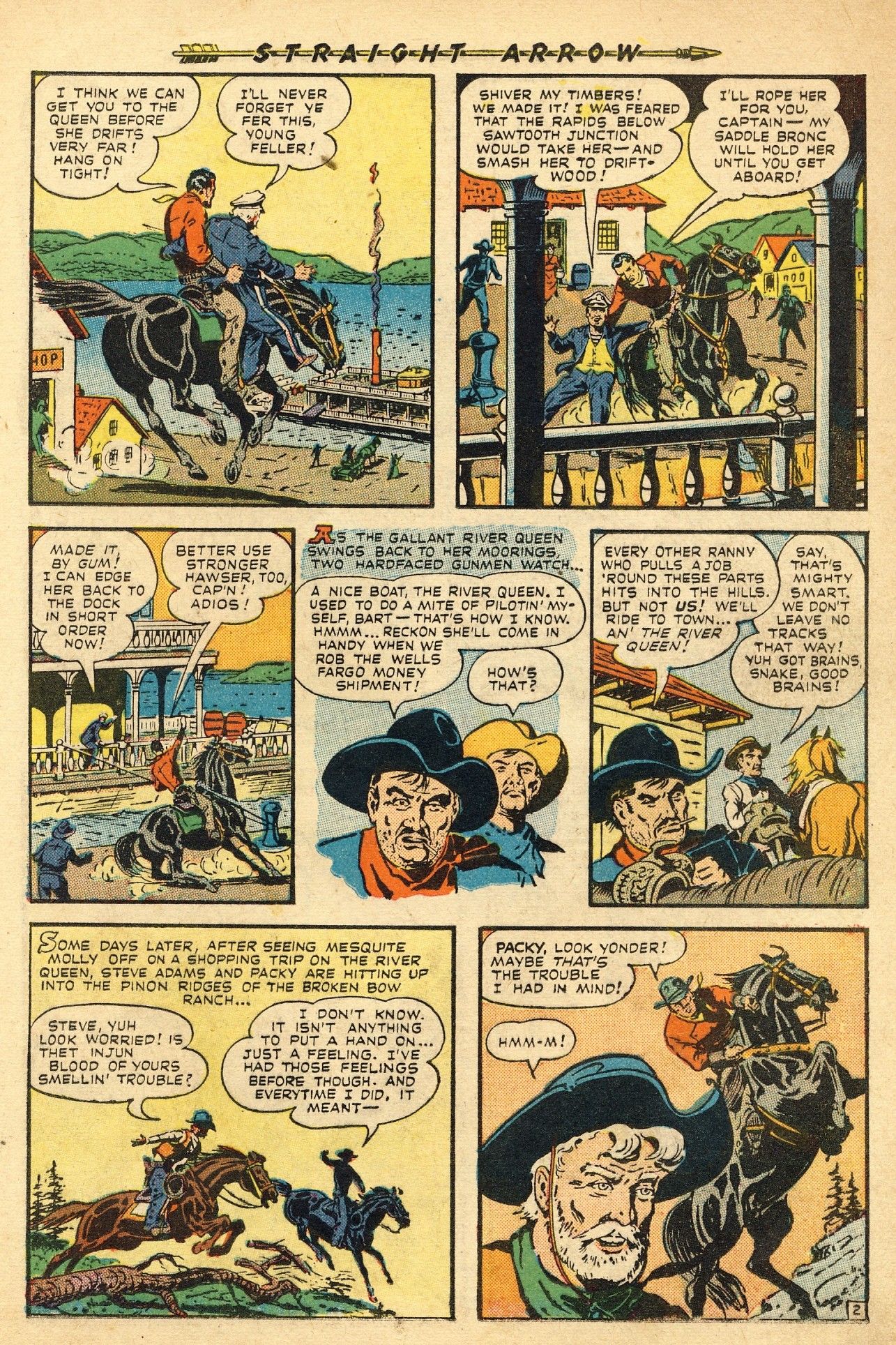 Read online Straight Arrow comic -  Issue #1 - 13