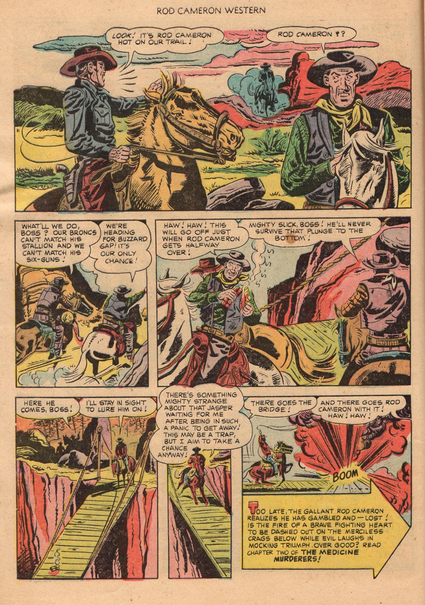 Read online Rod Cameron Western comic -  Issue #6 - 8
