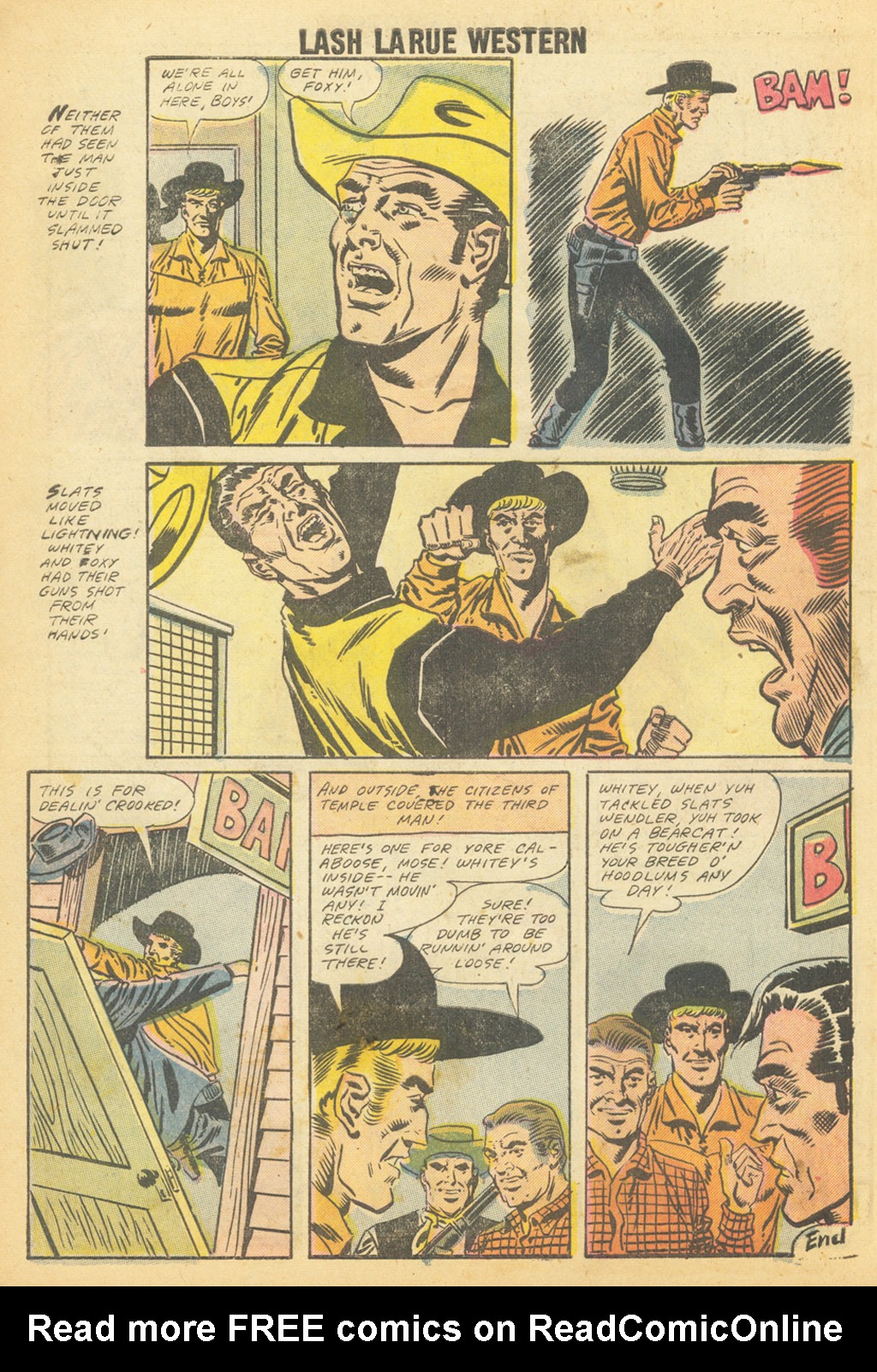 Read online Lash Larue Western (1949) comic -  Issue #68 - 55