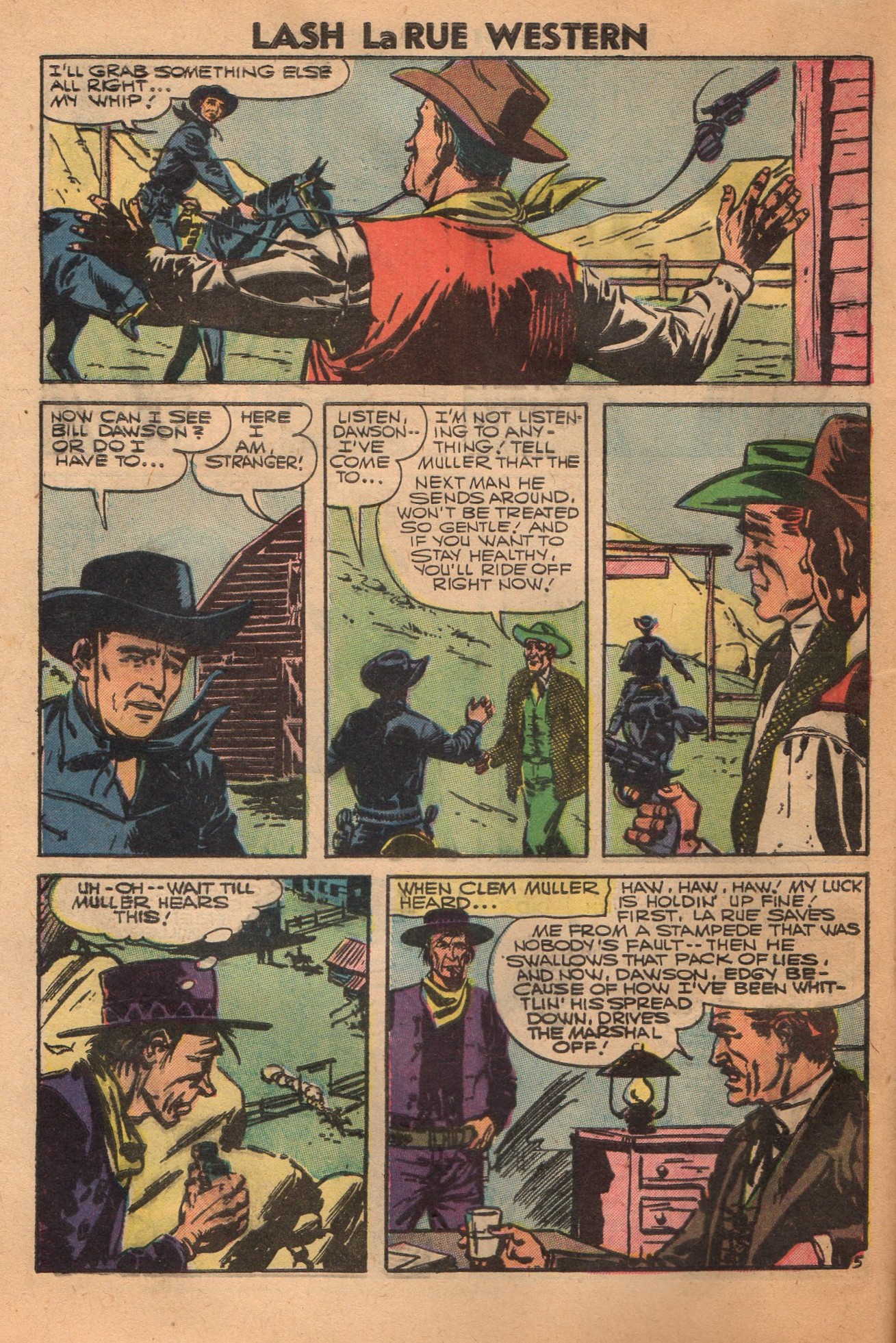 Read online Lash Larue Western (1949) comic -  Issue #62 - 8