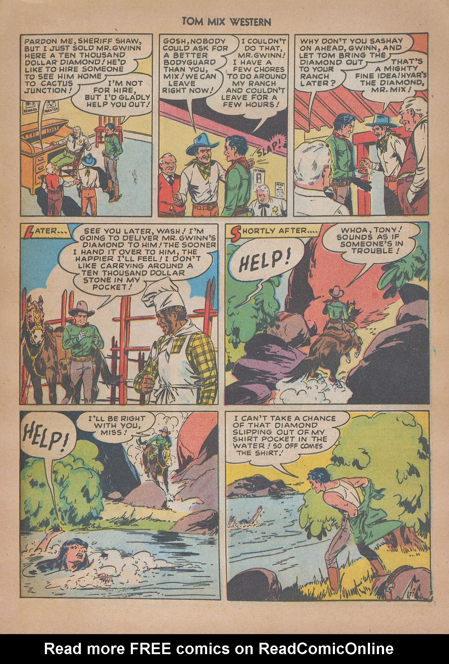Read online Tom Mix Western (1948) comic -  Issue #13 - 41