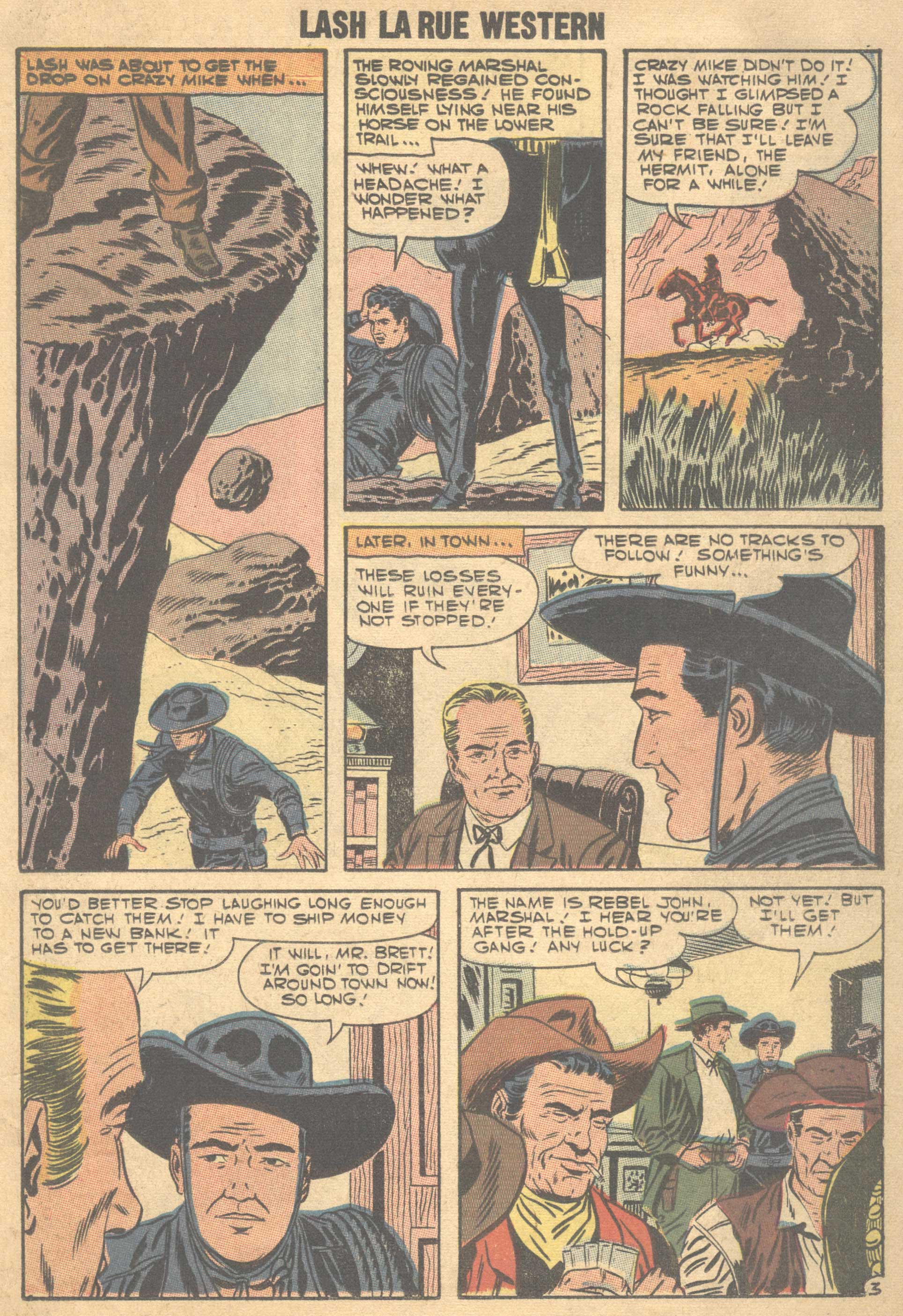 Read online Lash Larue Western (1949) comic -  Issue #66 - 12