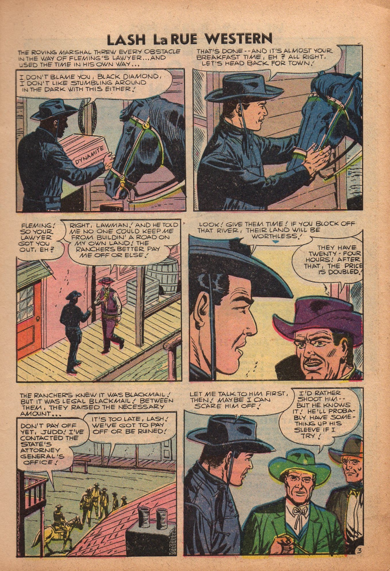 Read online Lash Larue Western (1949) comic -  Issue #61 - 5