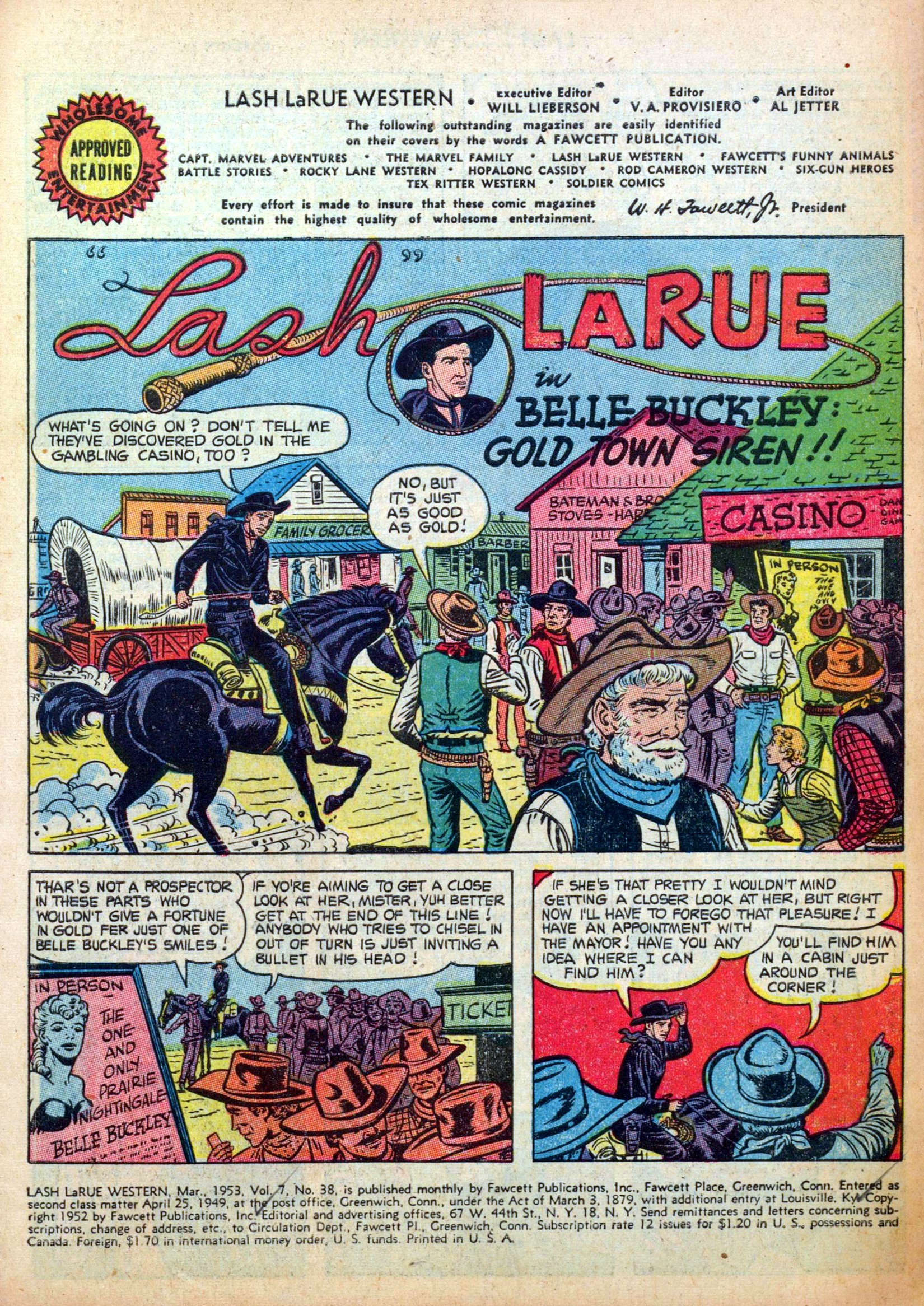 Read online Lash Larue Western (1949) comic -  Issue #38 - 3