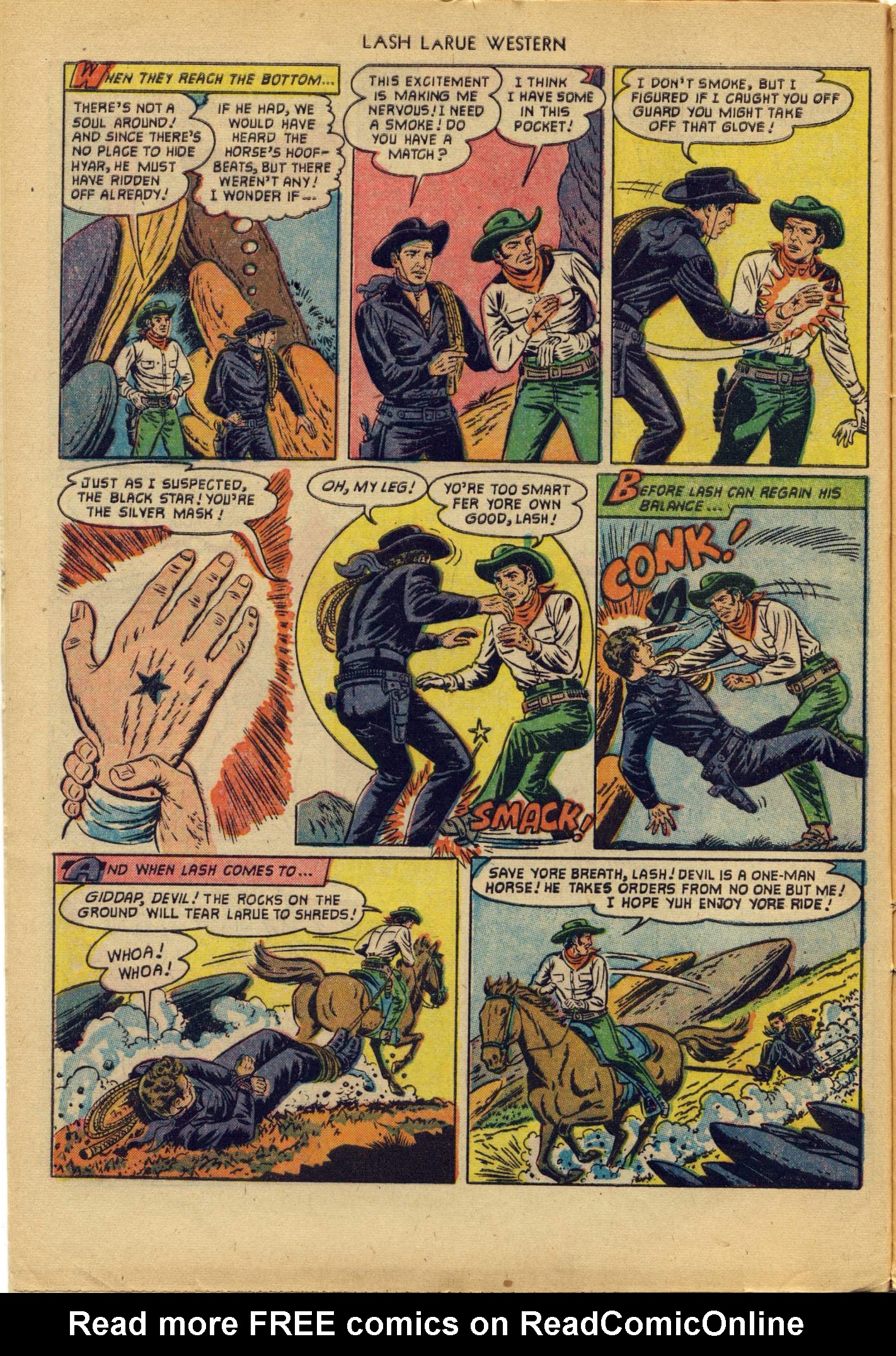 Read online Lash Larue Western (1949) comic -  Issue #29 - 8