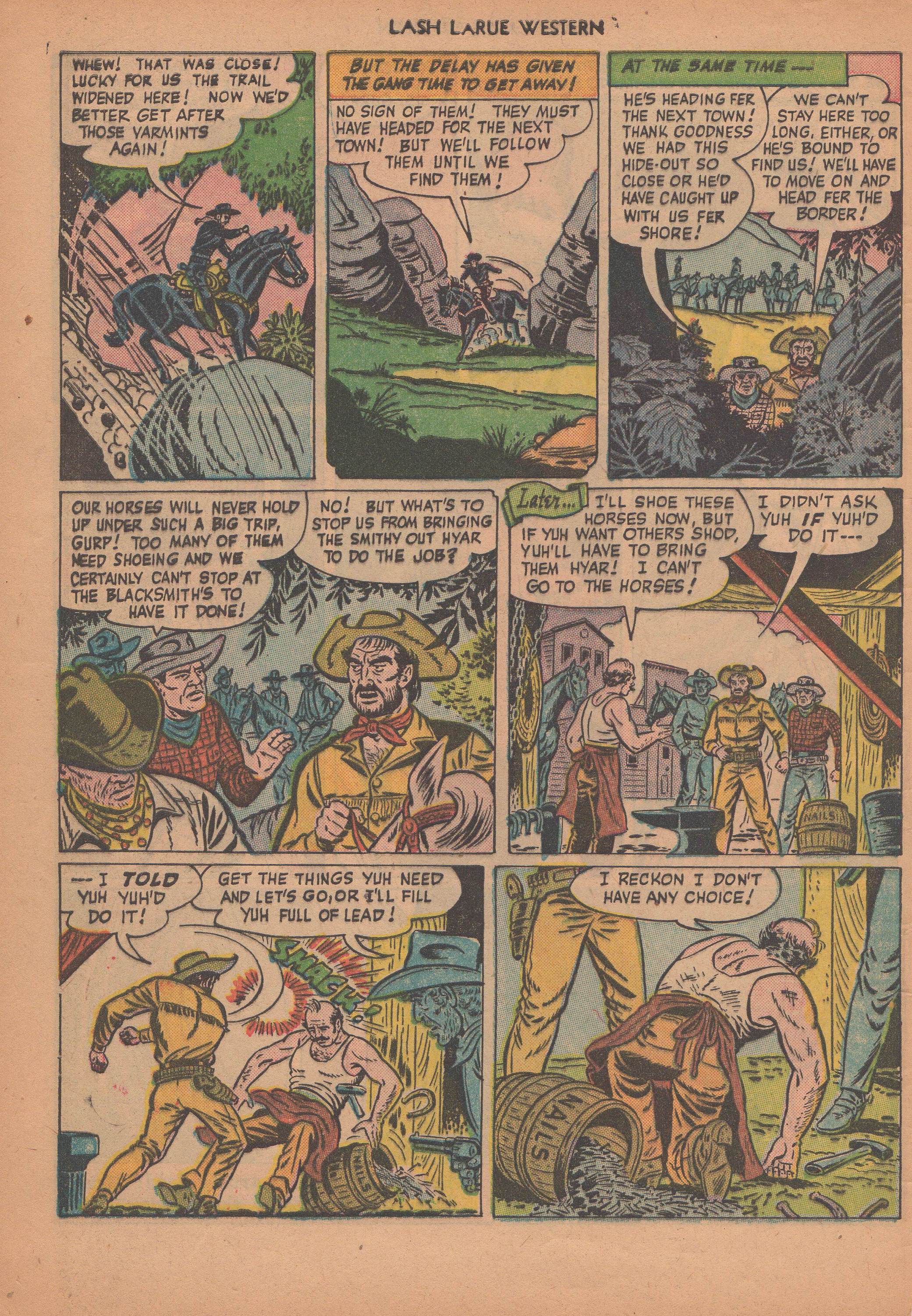 Read online Lash Larue Western (1949) comic -  Issue #14 - 9