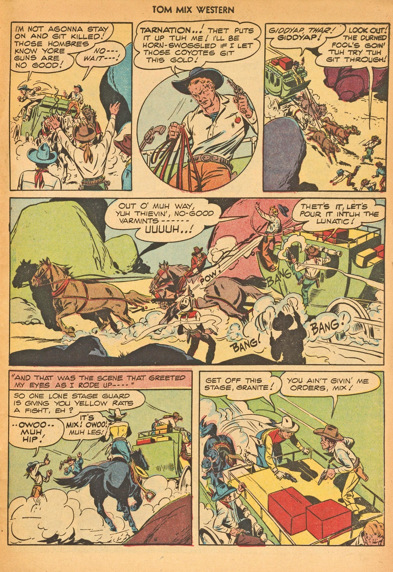 Read online Tom Mix Western (1948) comic -  Issue #8 - 47