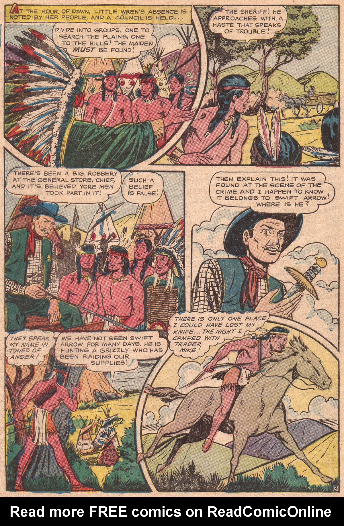 Read online Swift Arrow (1957) comic -  Issue #3 - 5