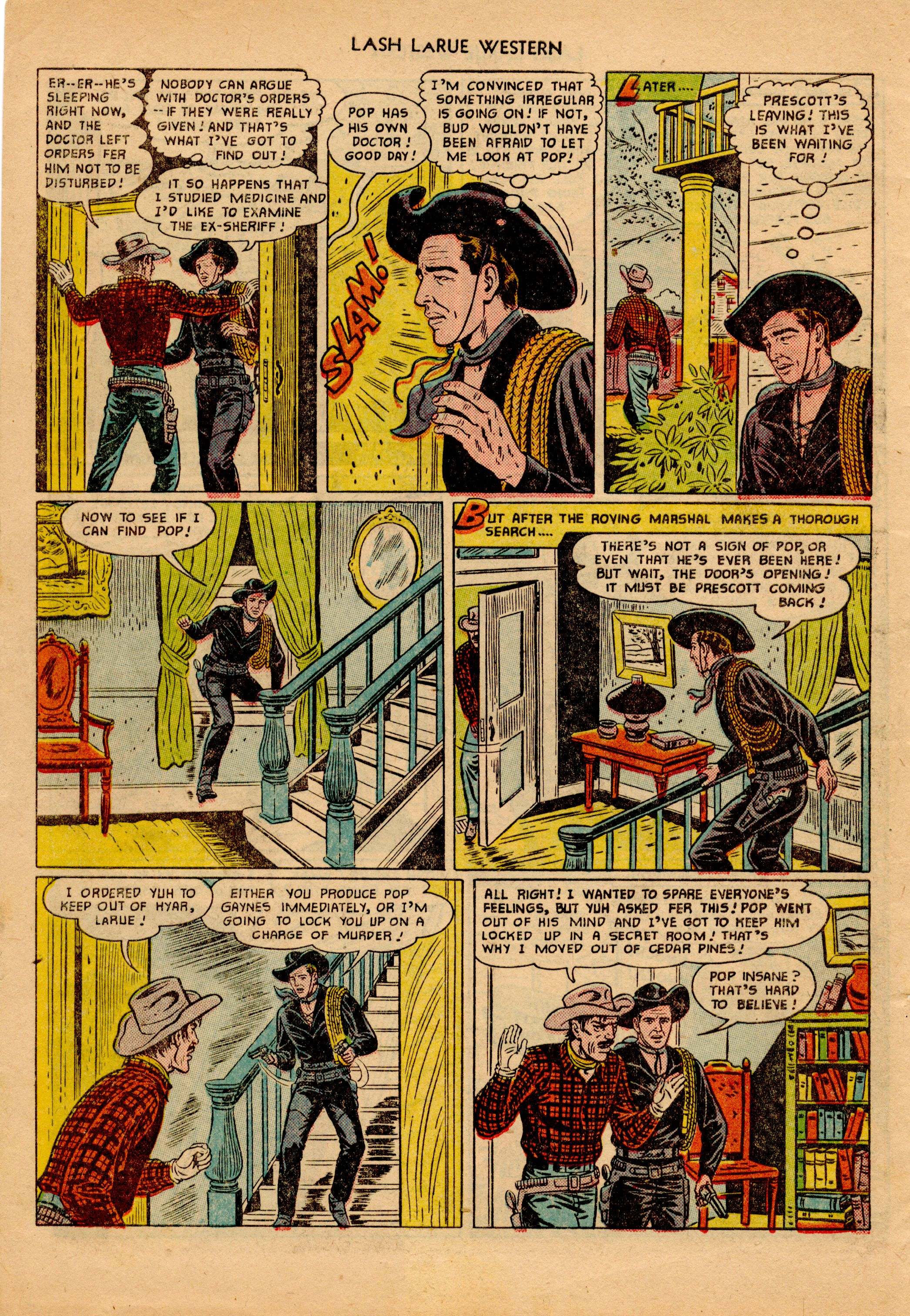 Read online Lash Larue Western (1949) comic -  Issue #18 - 5