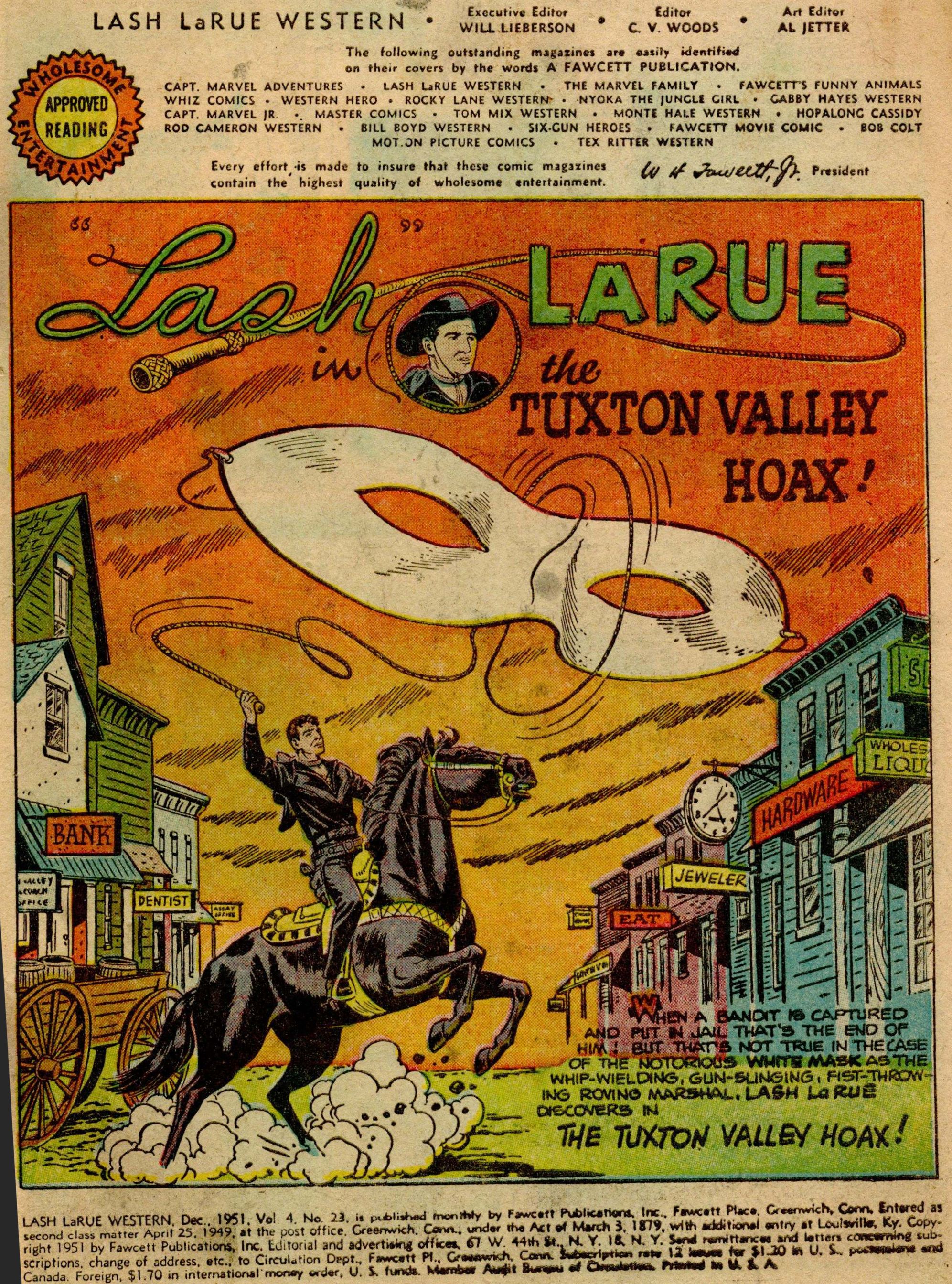 Read online Lash Larue Western (1949) comic -  Issue #23 - 2