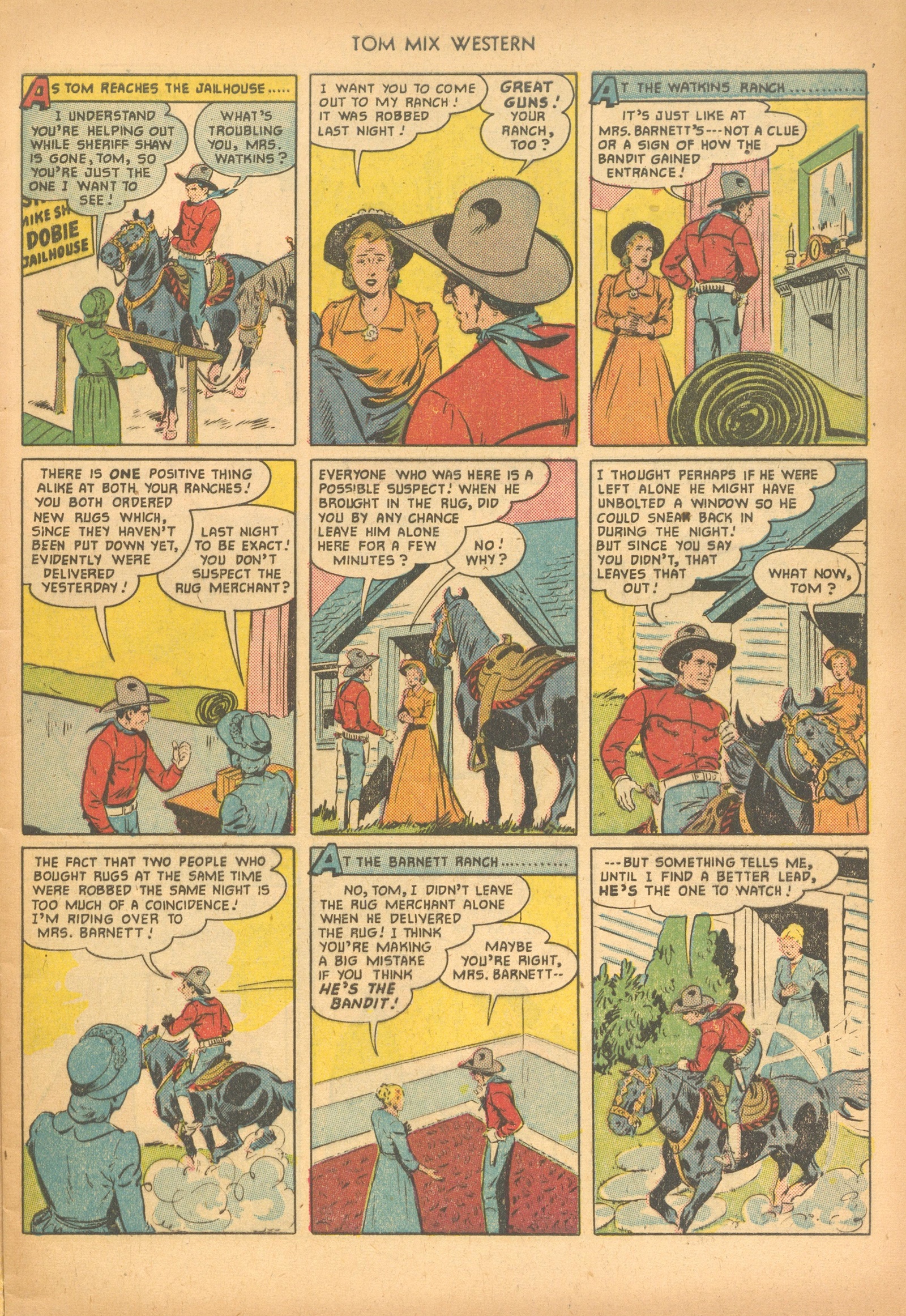 Read online Tom Mix Western (1948) comic -  Issue #44 - 5