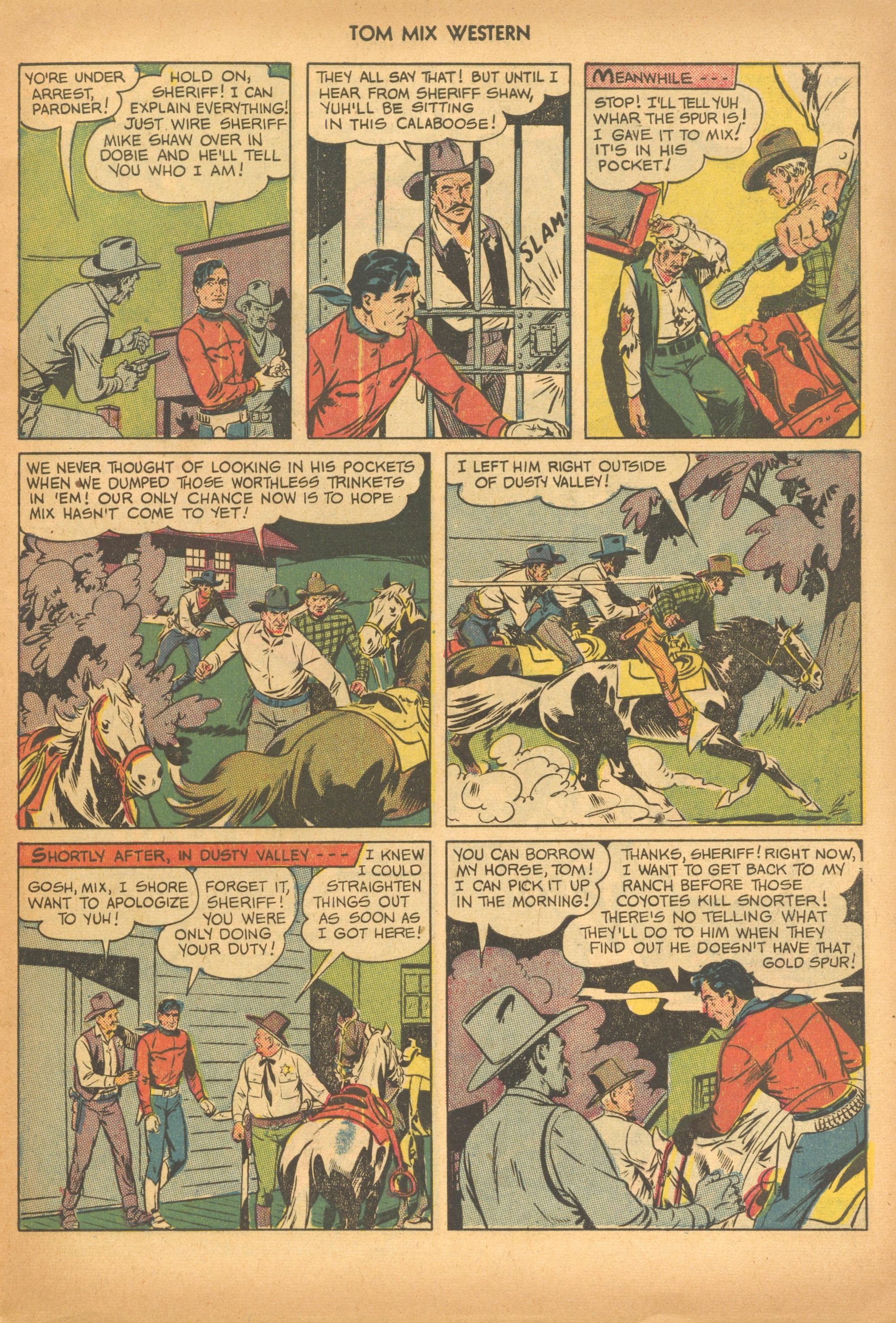 Read online Tom Mix Western (1948) comic -  Issue #28 - 21