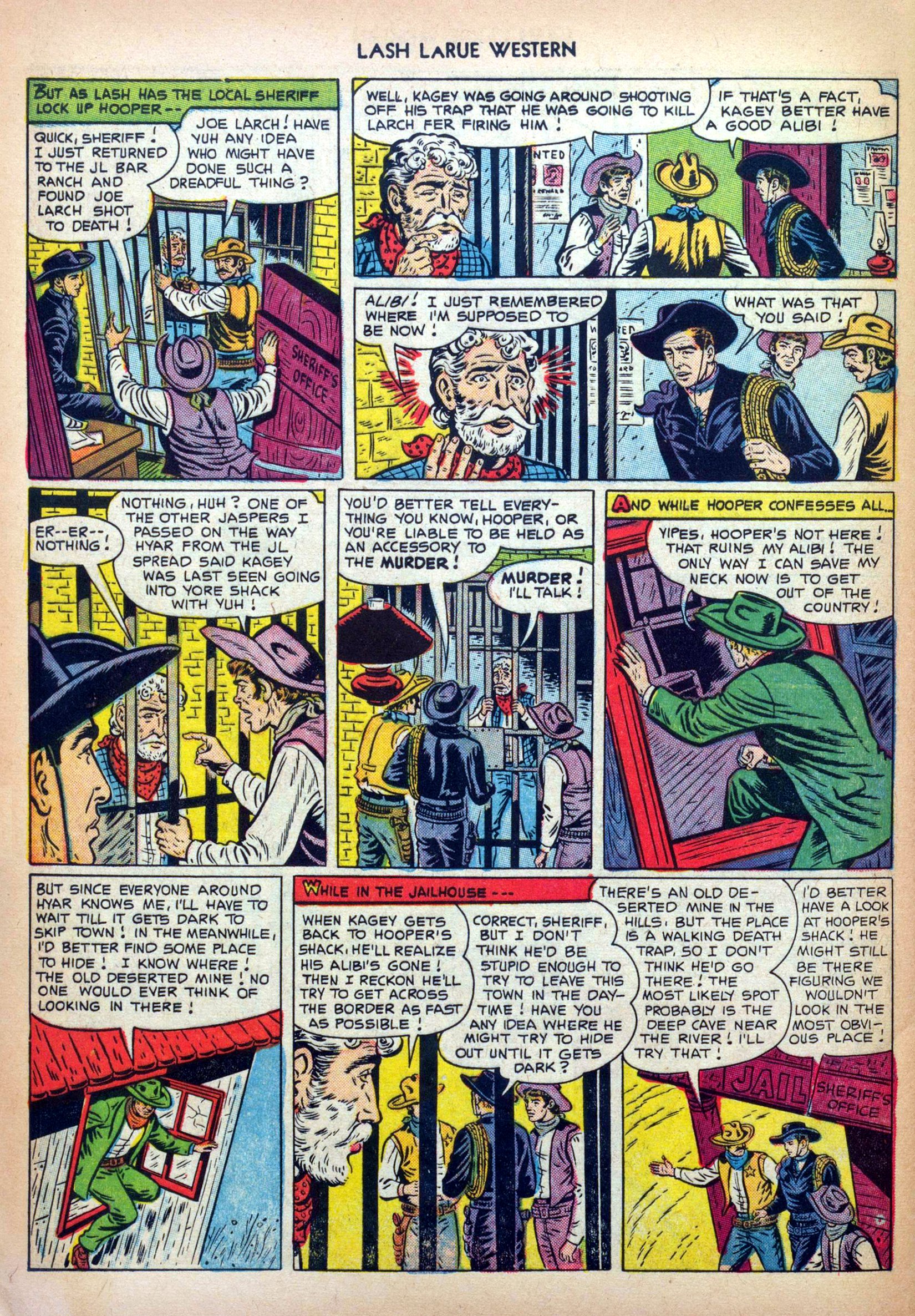 Read online Lash Larue Western (1949) comic -  Issue #32 - 32