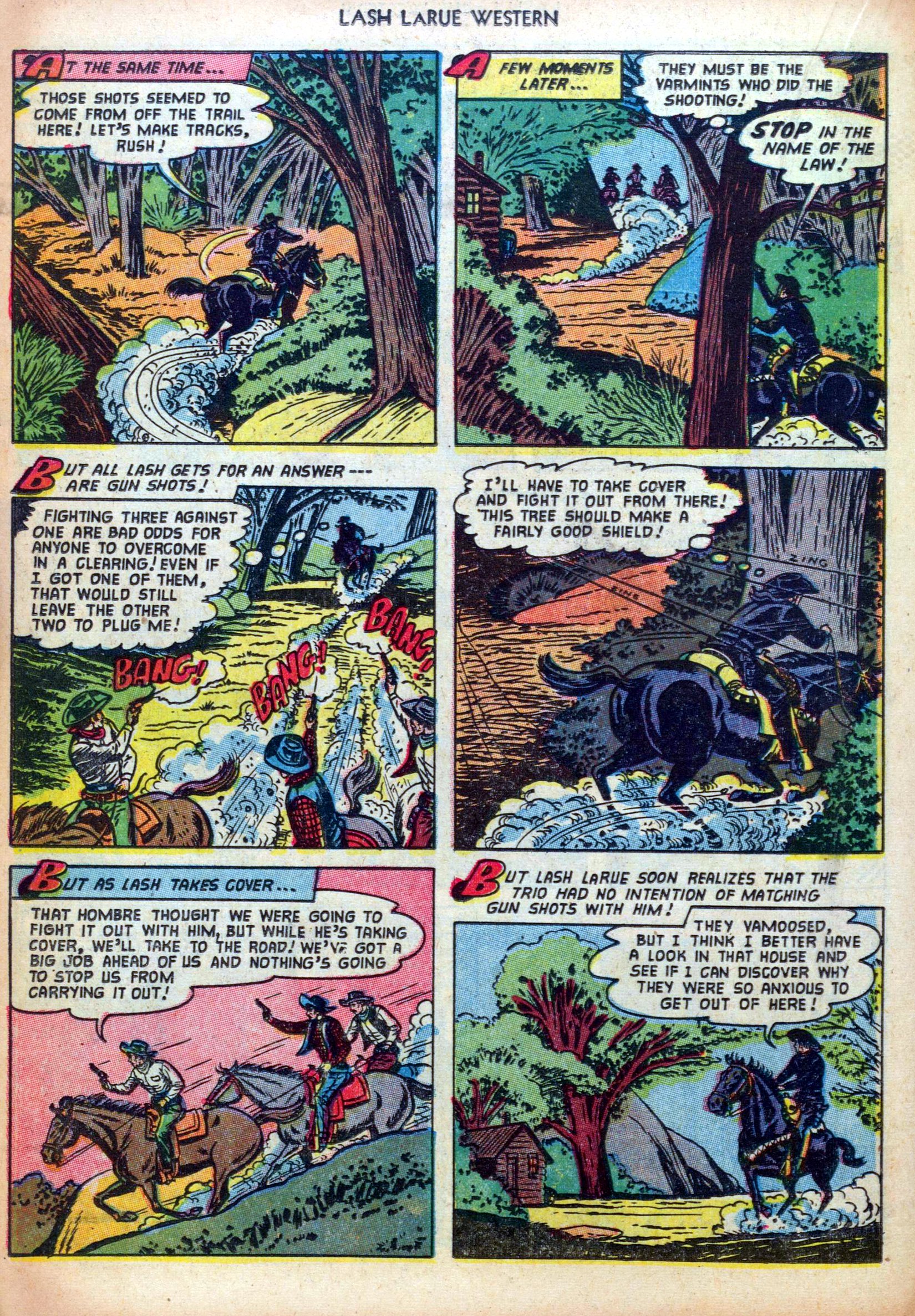 Read online Lash Larue Western (1949) comic -  Issue #38 - 18