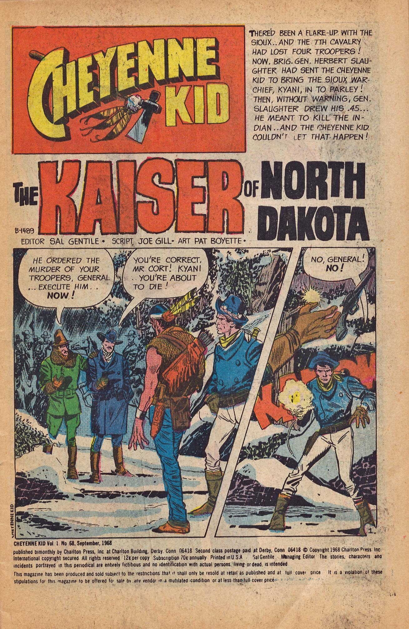 Read online Cheyenne Kid comic -  Issue #68 - 3
