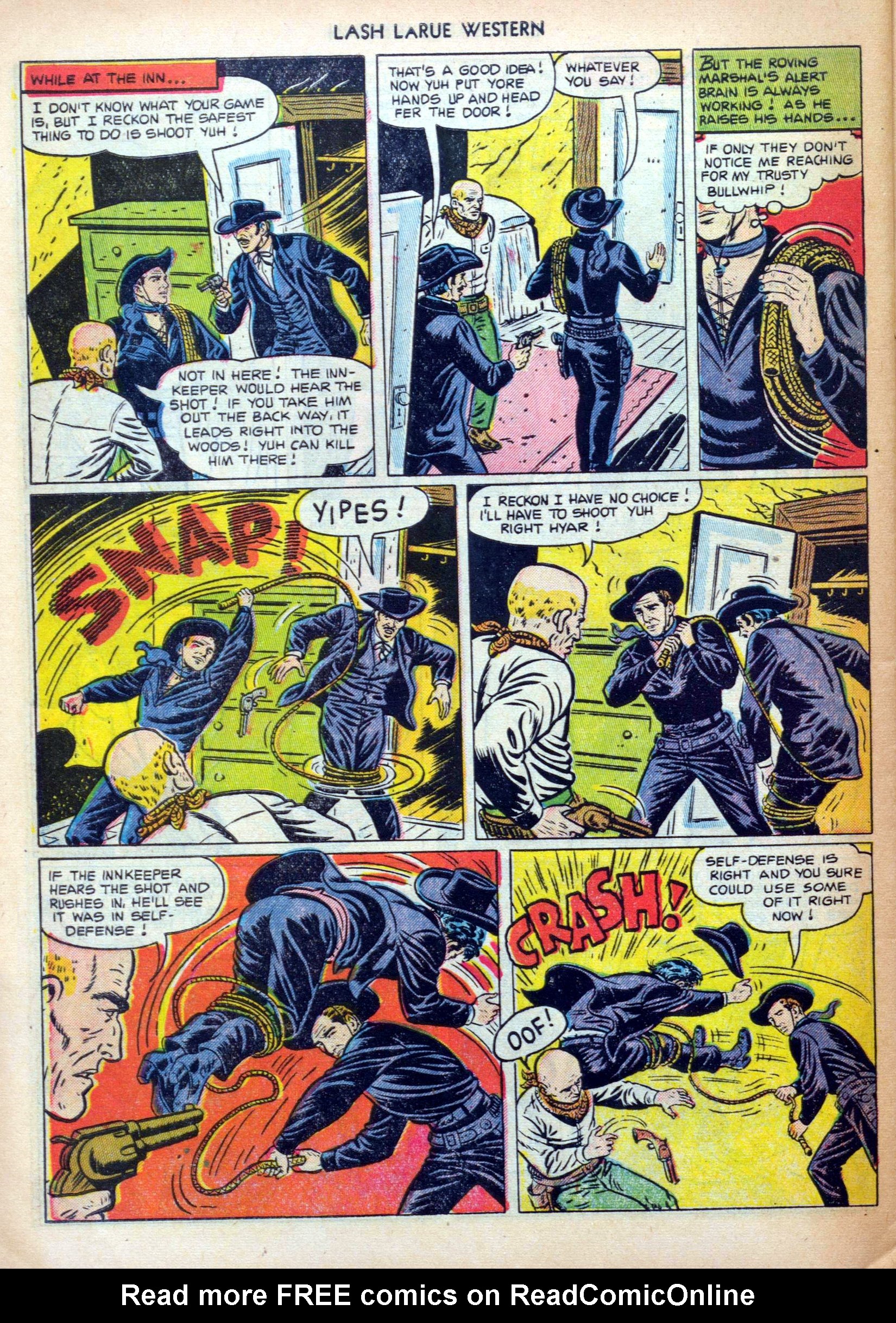 Read online Lash Larue Western (1949) comic -  Issue #31 - 32