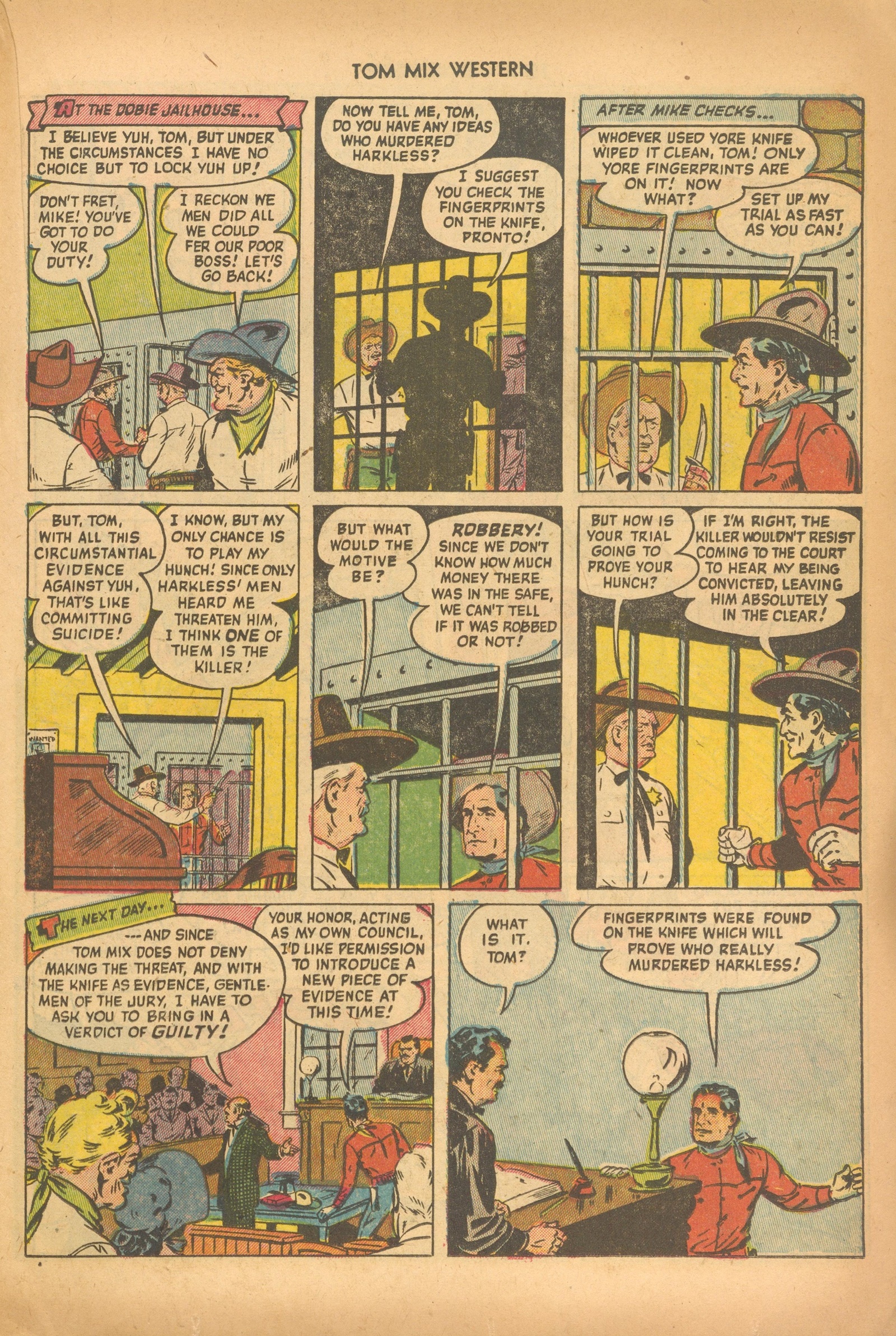 Read online Tom Mix Western (1948) comic -  Issue #56 - 19