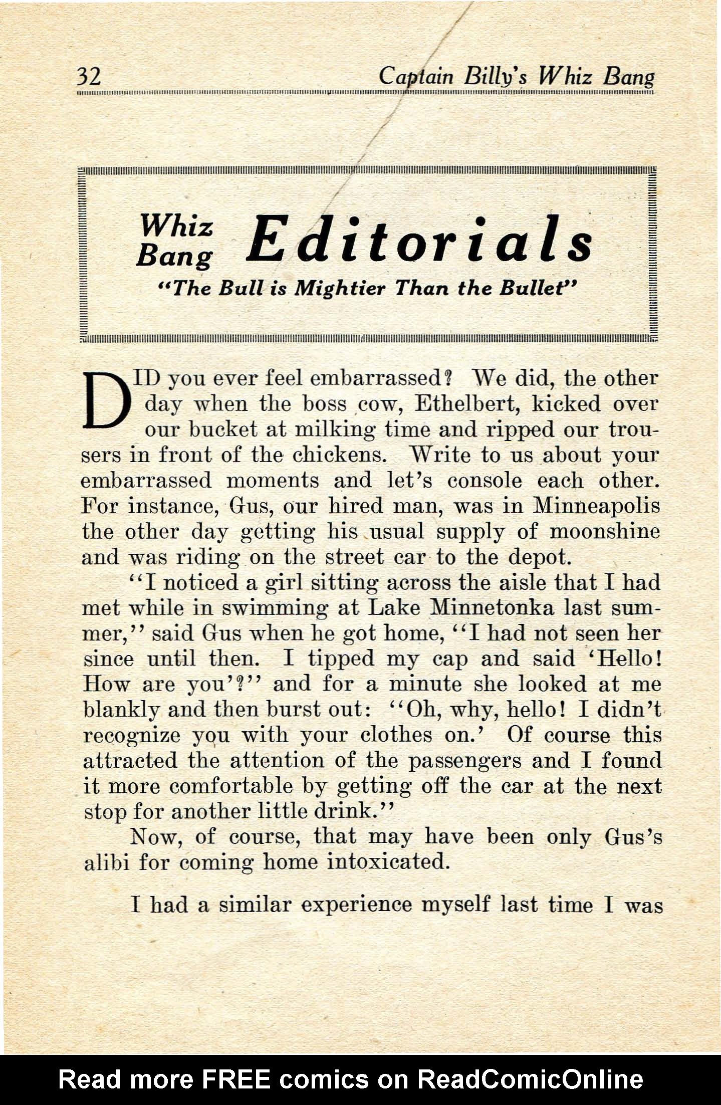Read online Captain Billy's Whiz Bang comic -  Issue #16 - 34