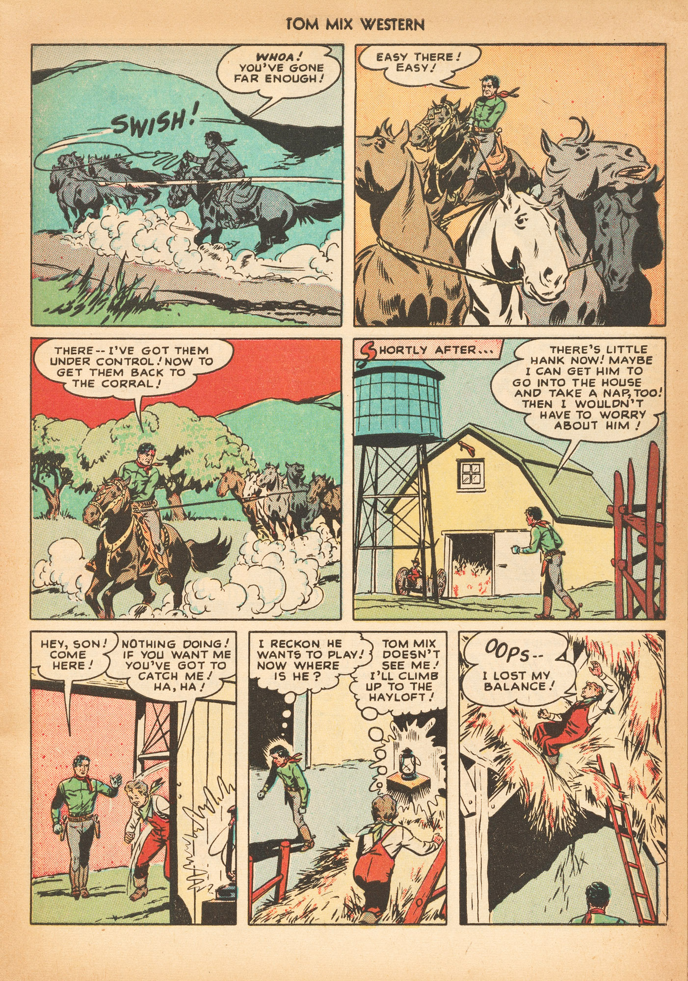 Read online Tom Mix Western (1948) comic -  Issue #15 - 21