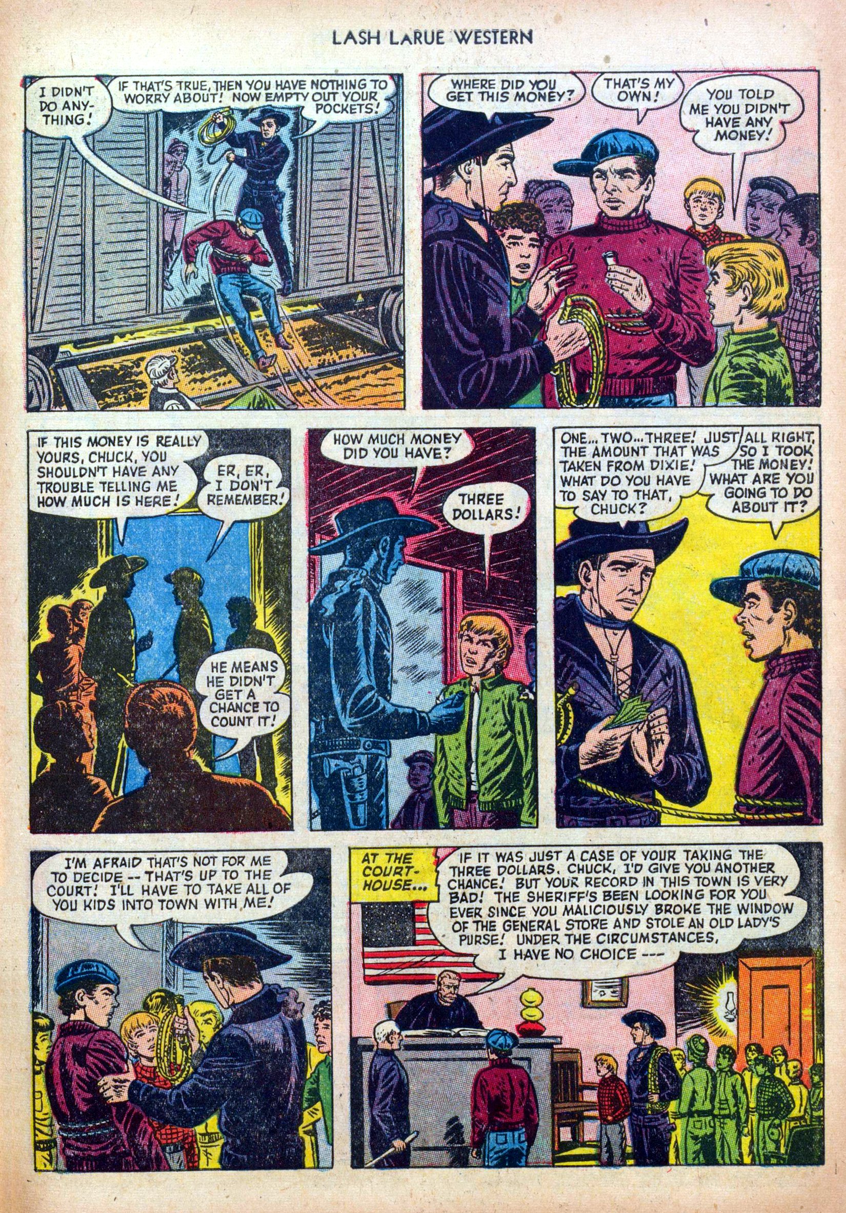 Read online Lash Larue Western (1949) comic -  Issue #39 - 27