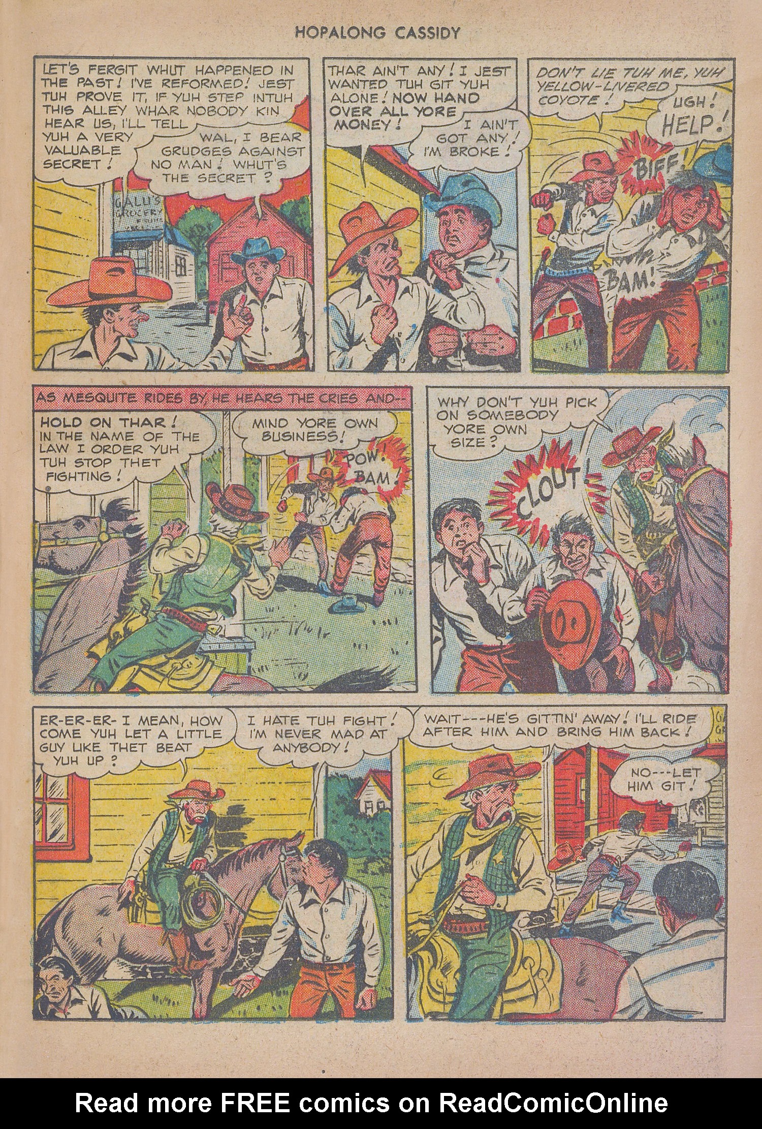 Read online Hopalong Cassidy comic -  Issue #27 - 27