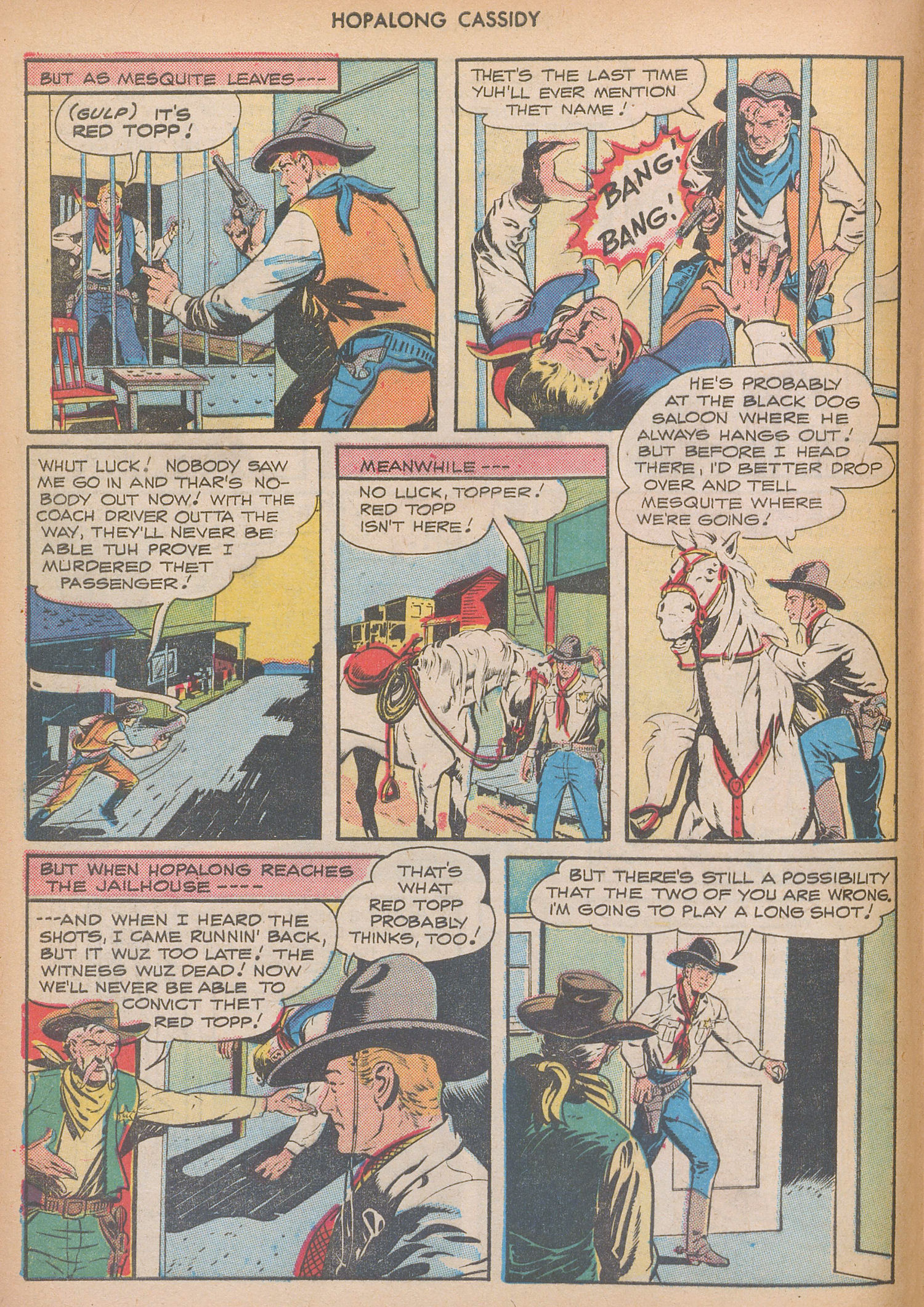 Read online Hopalong Cassidy comic -  Issue #20 - 20